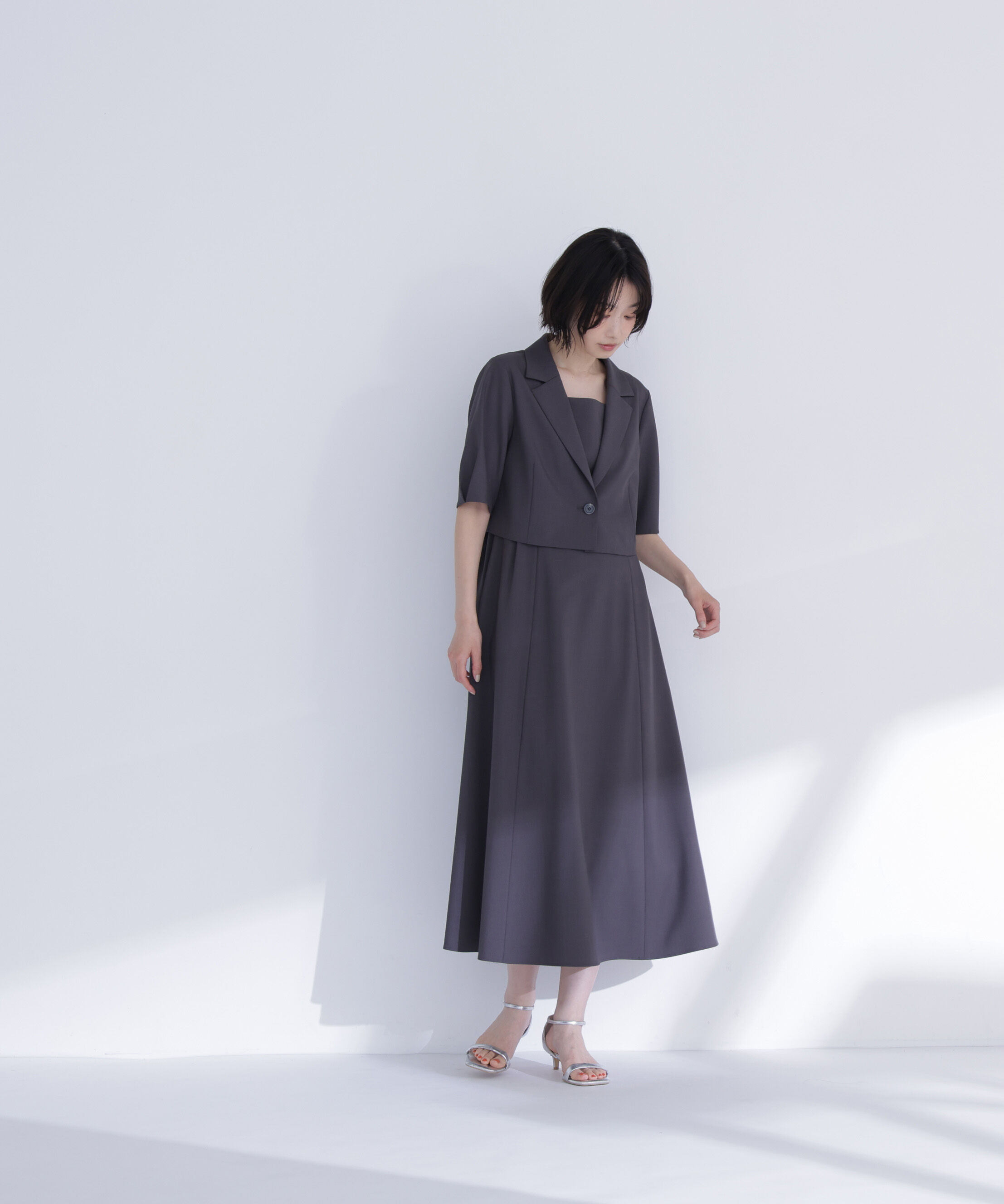  「ショートジャケット＆ワンピース」|ワンピース|