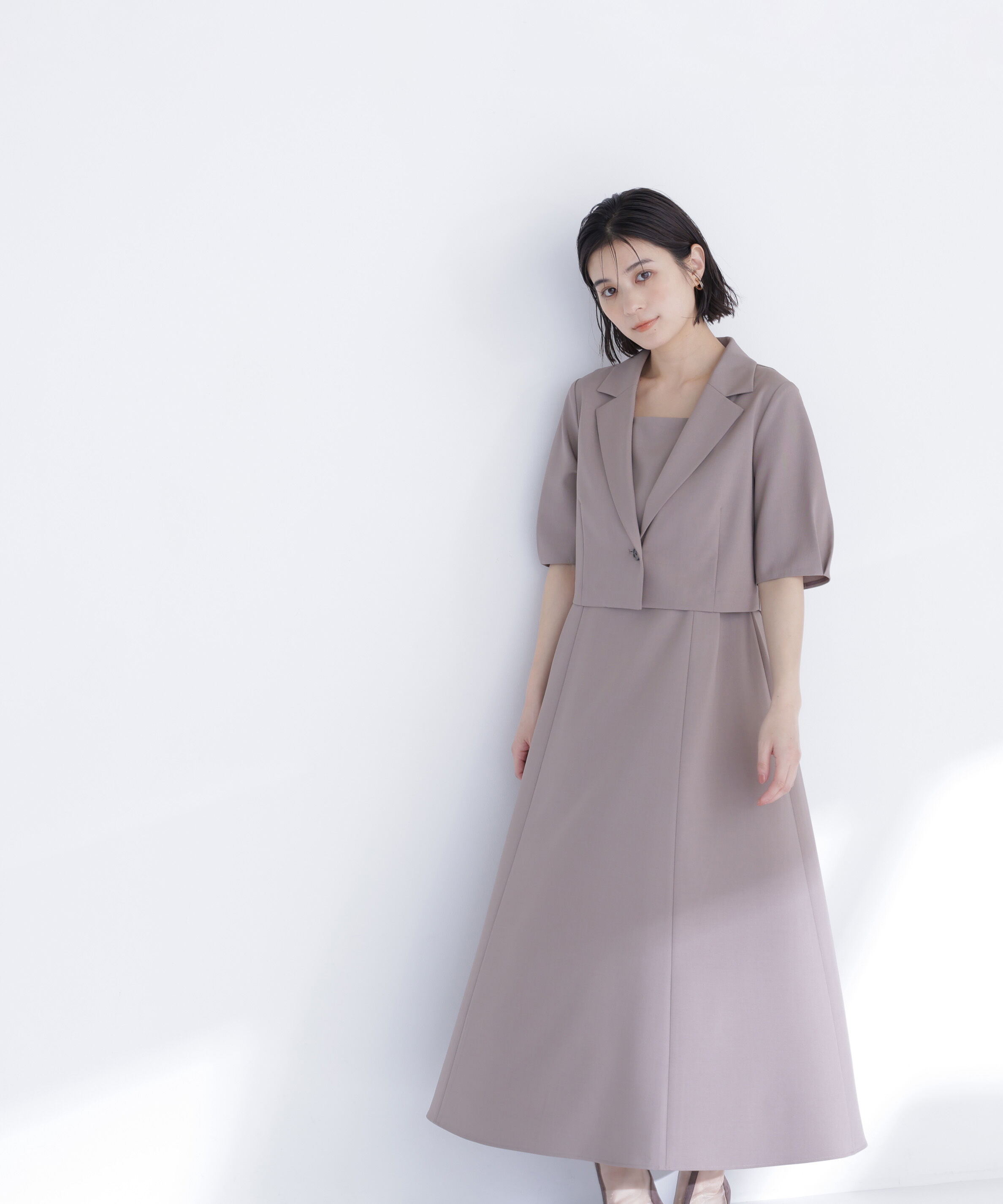  「ショートジャケット＆ワンピース」|ワンピース|