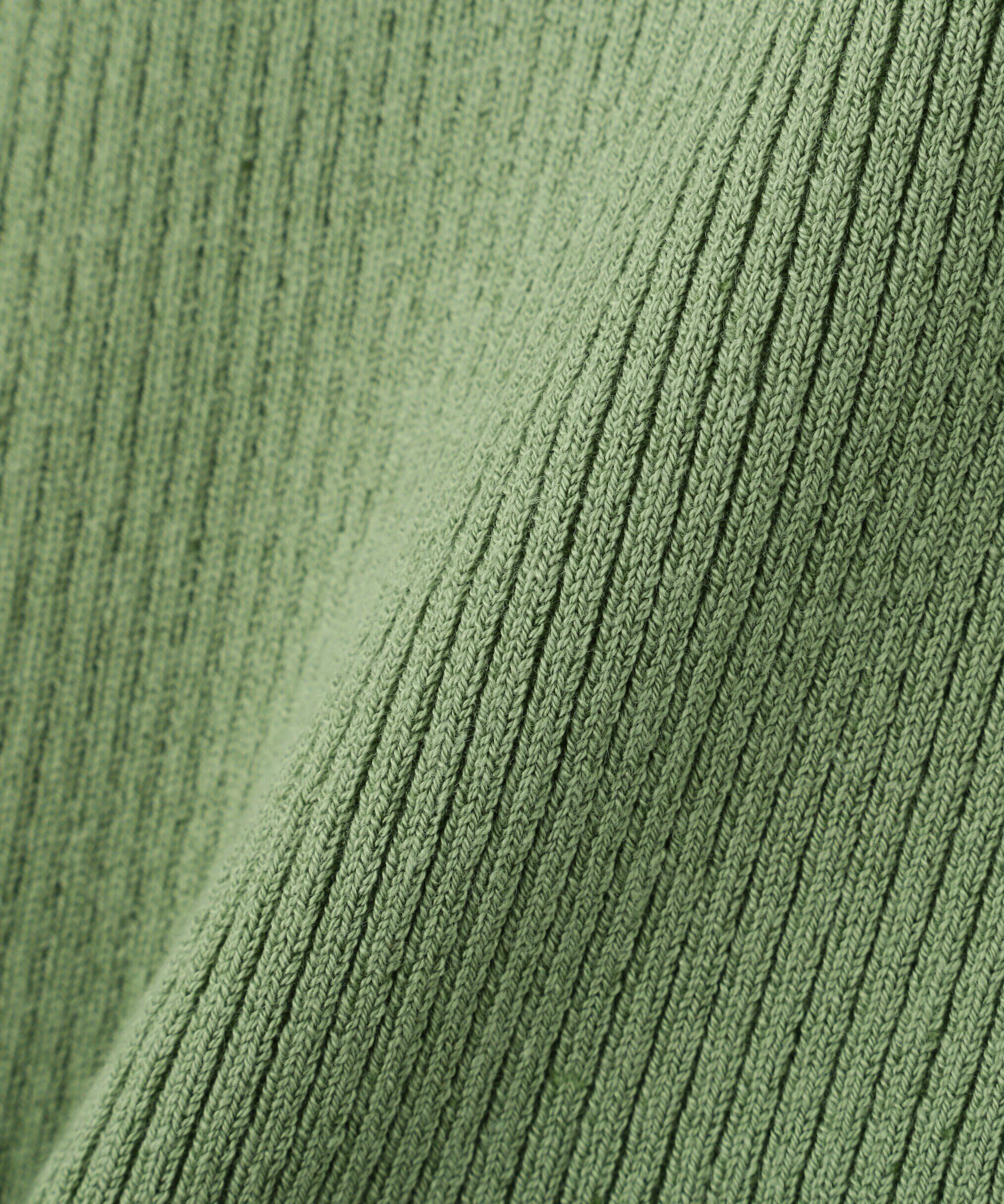  「［洗える］マシンウォッシャブルリブハイネック5分袖ニット」|ニット・セーター|