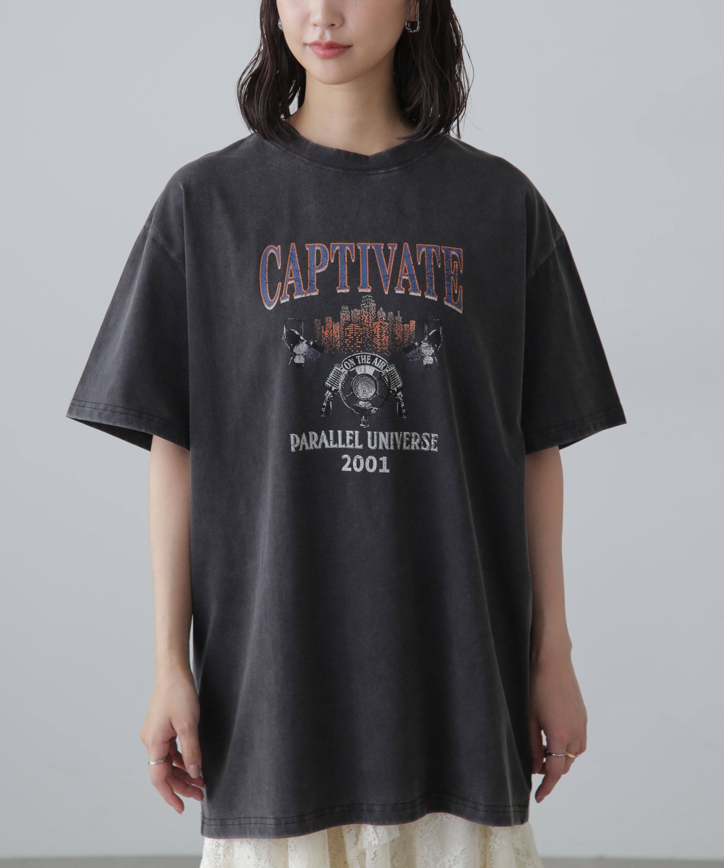  「ヴィンテージライクプリントTシャツ」|Tシャツ・カットソー|