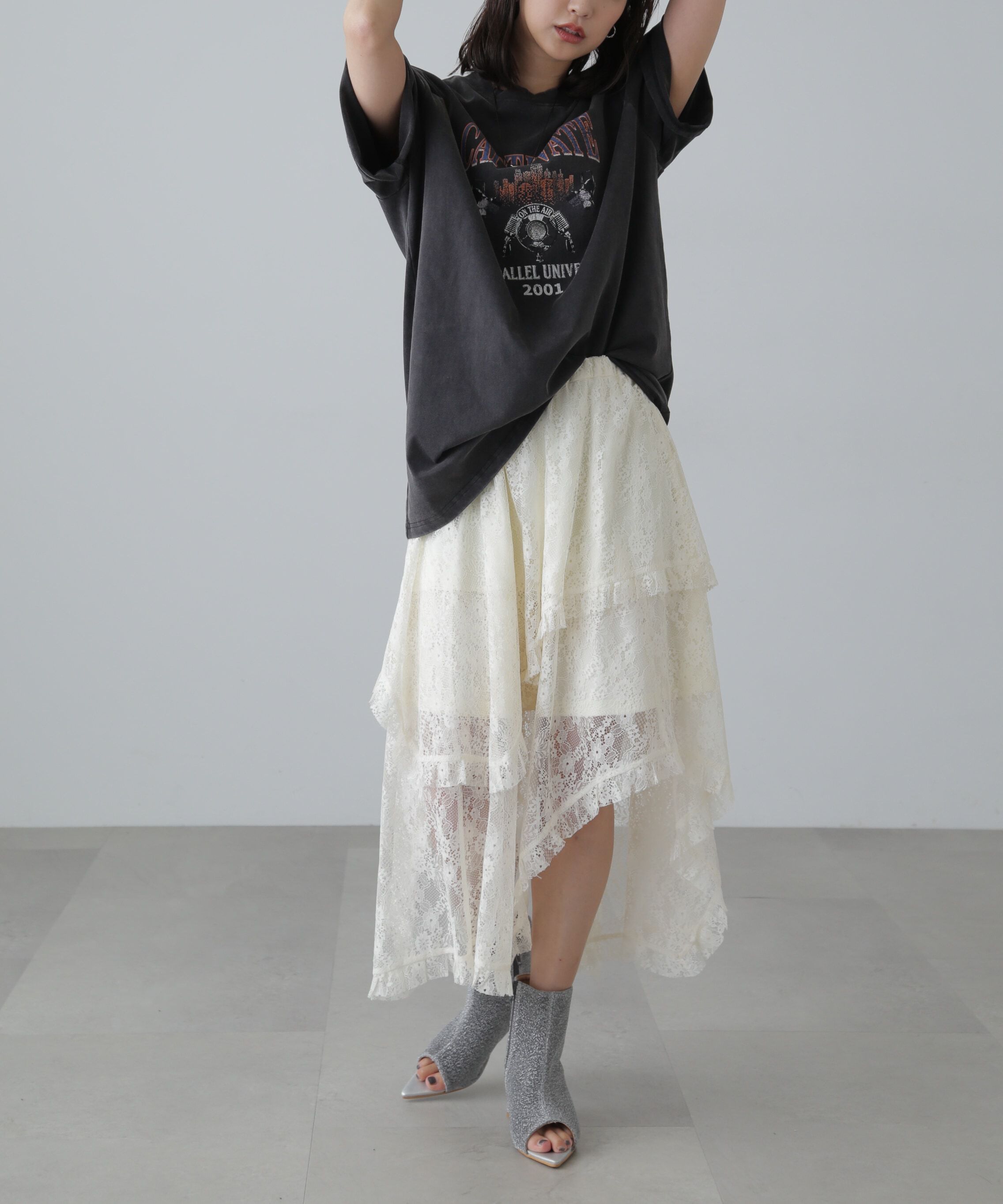  「ヴィンテージライクプリントTシャツ」|Tシャツ・カットソー|