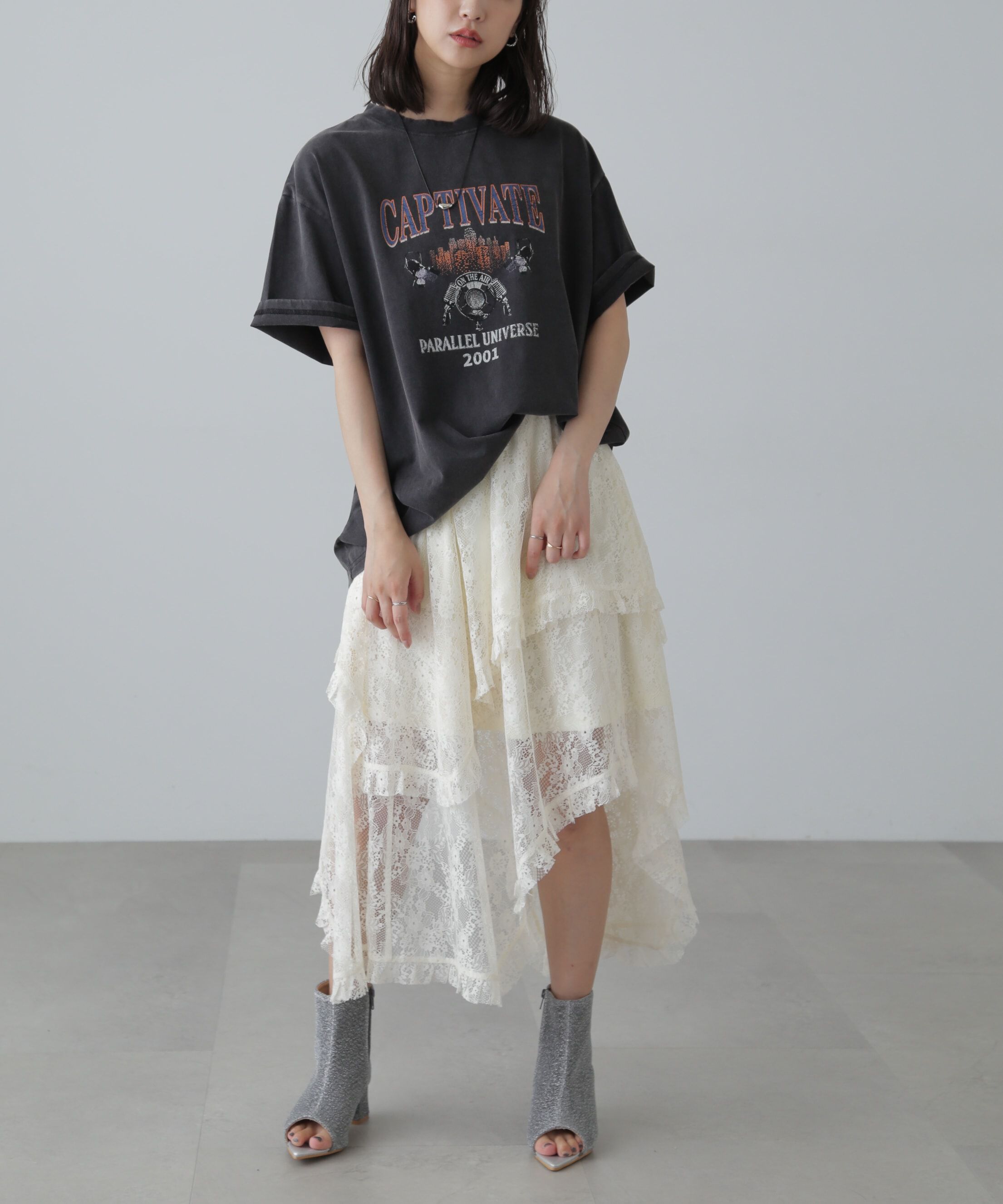  「ヴィンテージライクプリントTシャツ」|Tシャツ・カットソー|