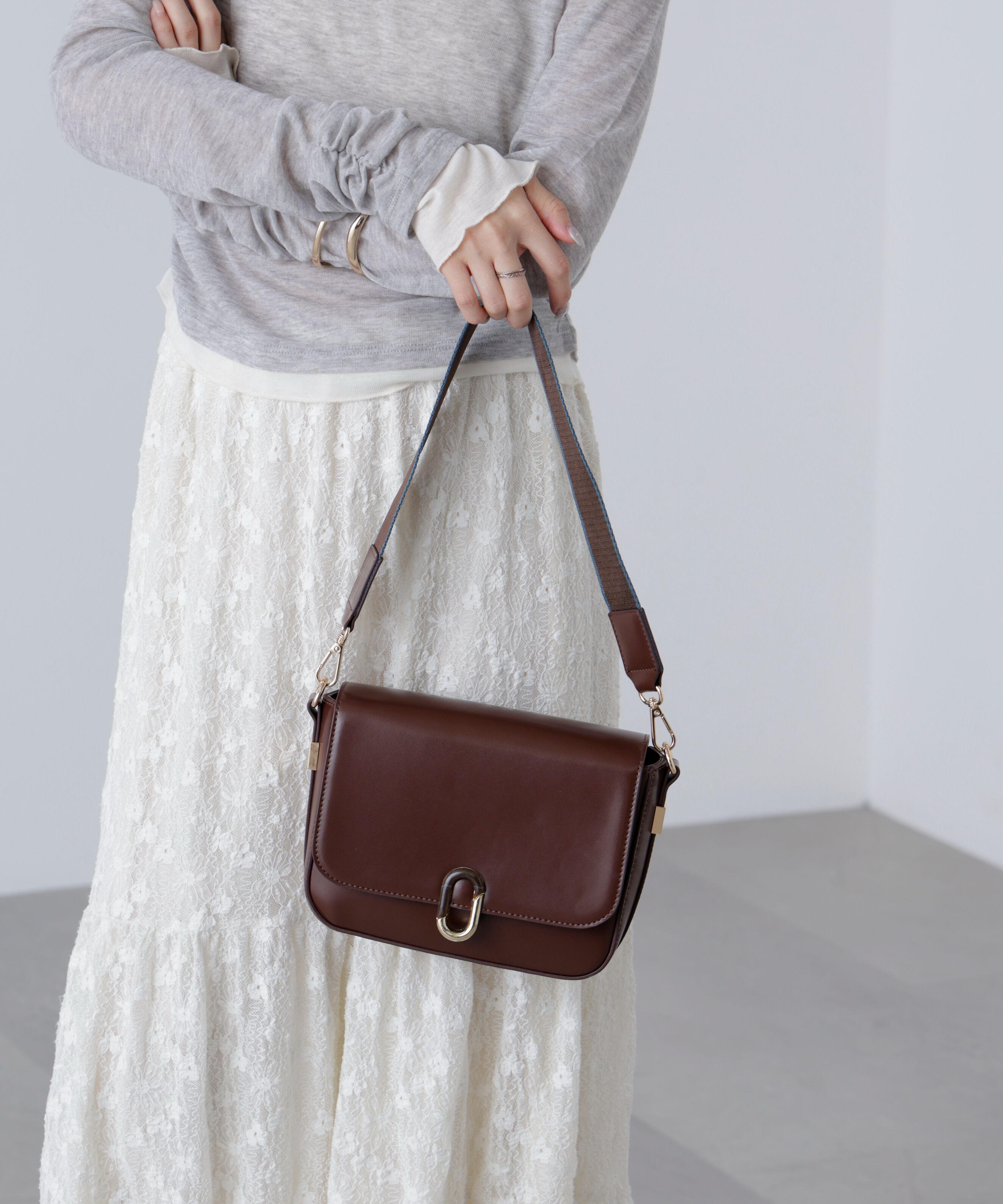  「レトロフラップショルダーバッグ」|その他|