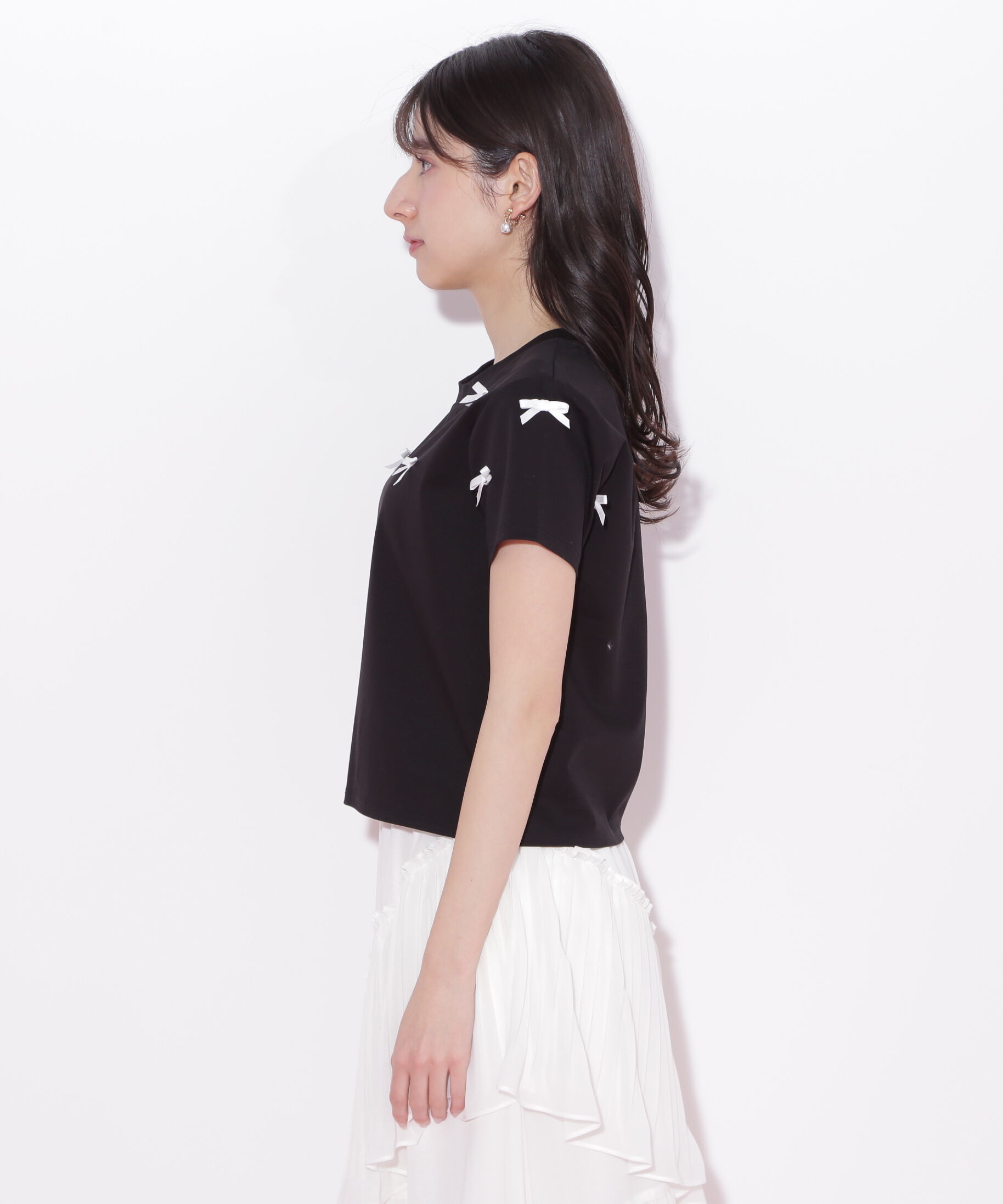  「ランダムリボンTシャツ」|Tシャツ・カットソー|