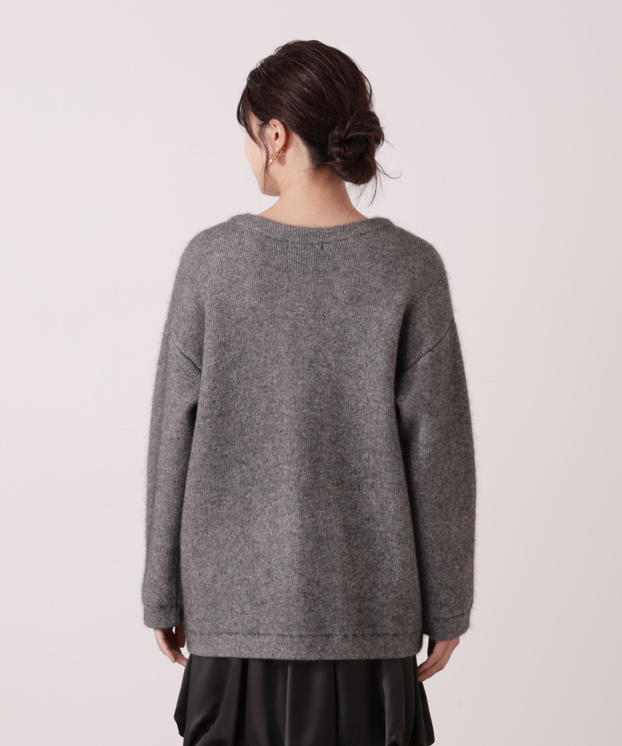 PROPORTION BODY DRESSING「FOX混ダブルフェイスニットカーディガン 25AW」|カーディガン|