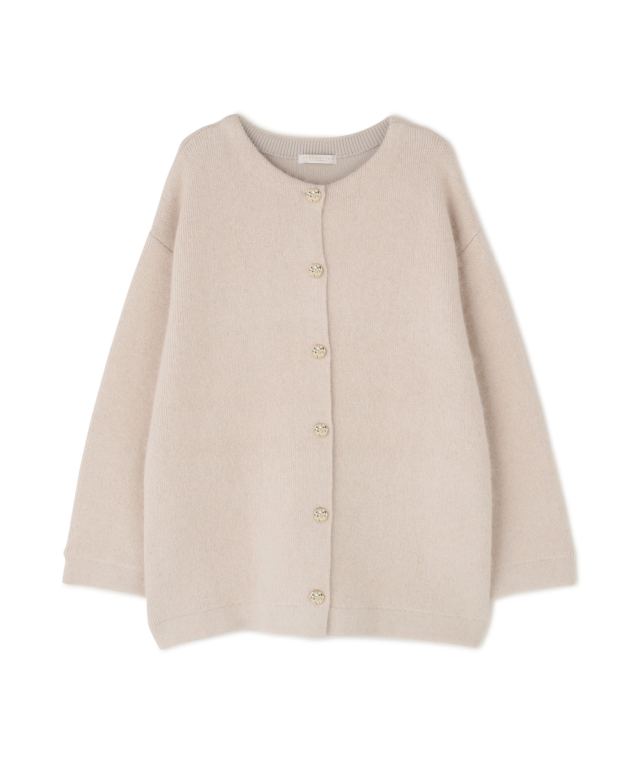 PROPORTION BODY DRESSING「FOX混ダブルフェイスニットカーディガン 25AW」|カーディガン|