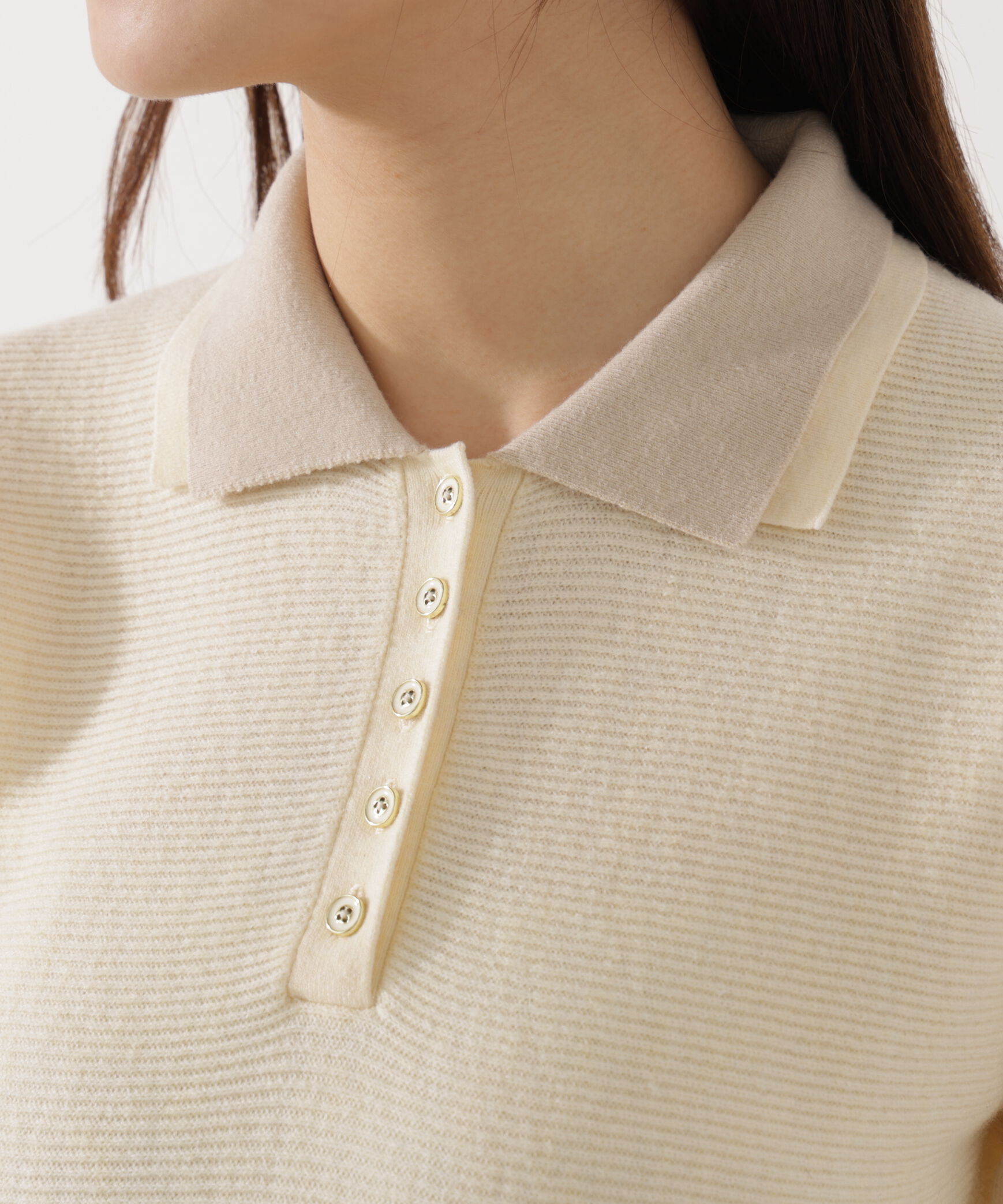 PROPORTION BODY DRESSING「《EDIT COLOGNE》ポロミニニットワンピース」|ワンピース|