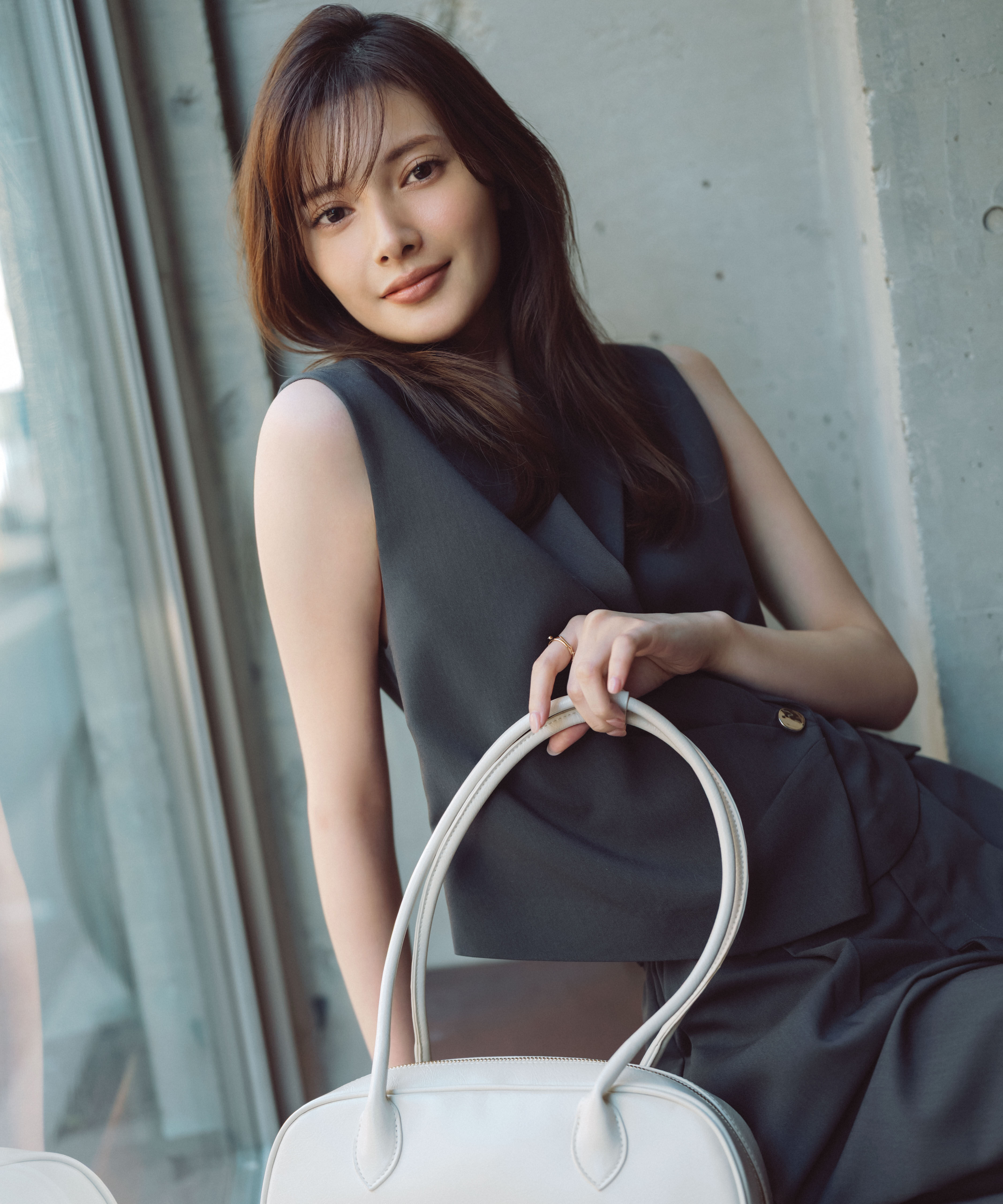 PROPORTION BODY DRESSING「タックアシメジレ　26SS」|ブルゾン・スタジャン|