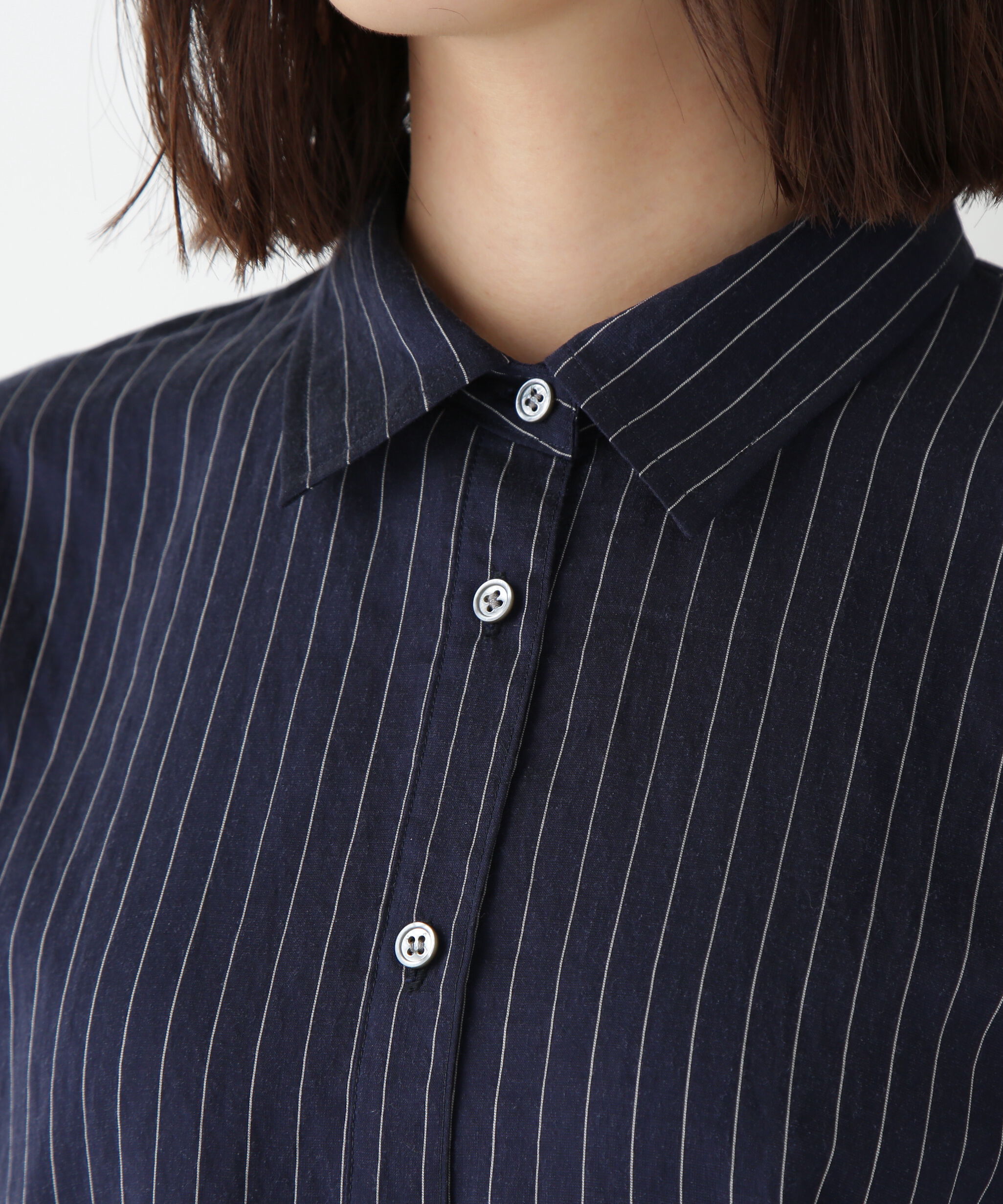  「◆シアストライプブラウス」|シャツ・ブラウス|