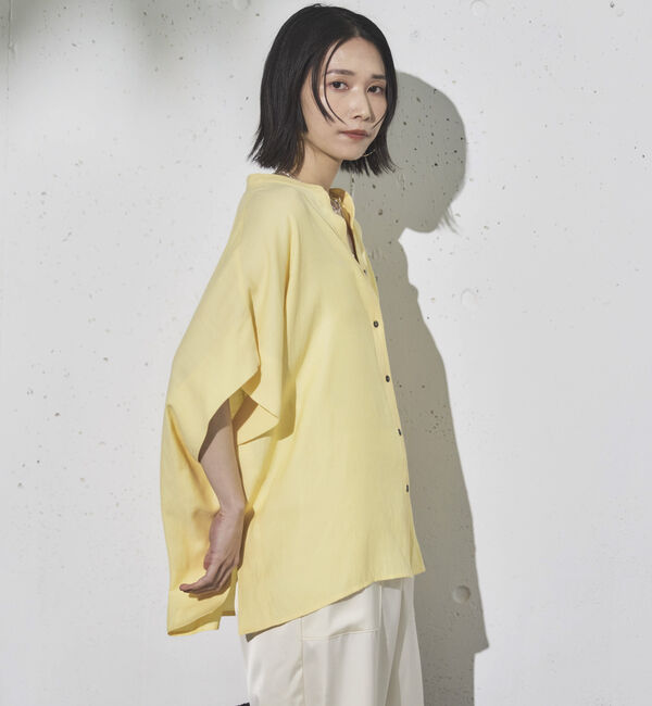 Doux archives「ウォッシャブルリネンライクスキッパープルオーバー」|シャツ・ブラウス|