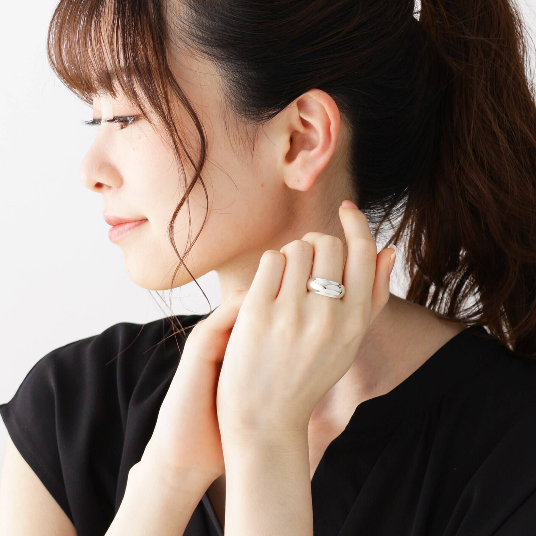 COCOSHNIK「ラスティングシルバー パフリング」|リング|