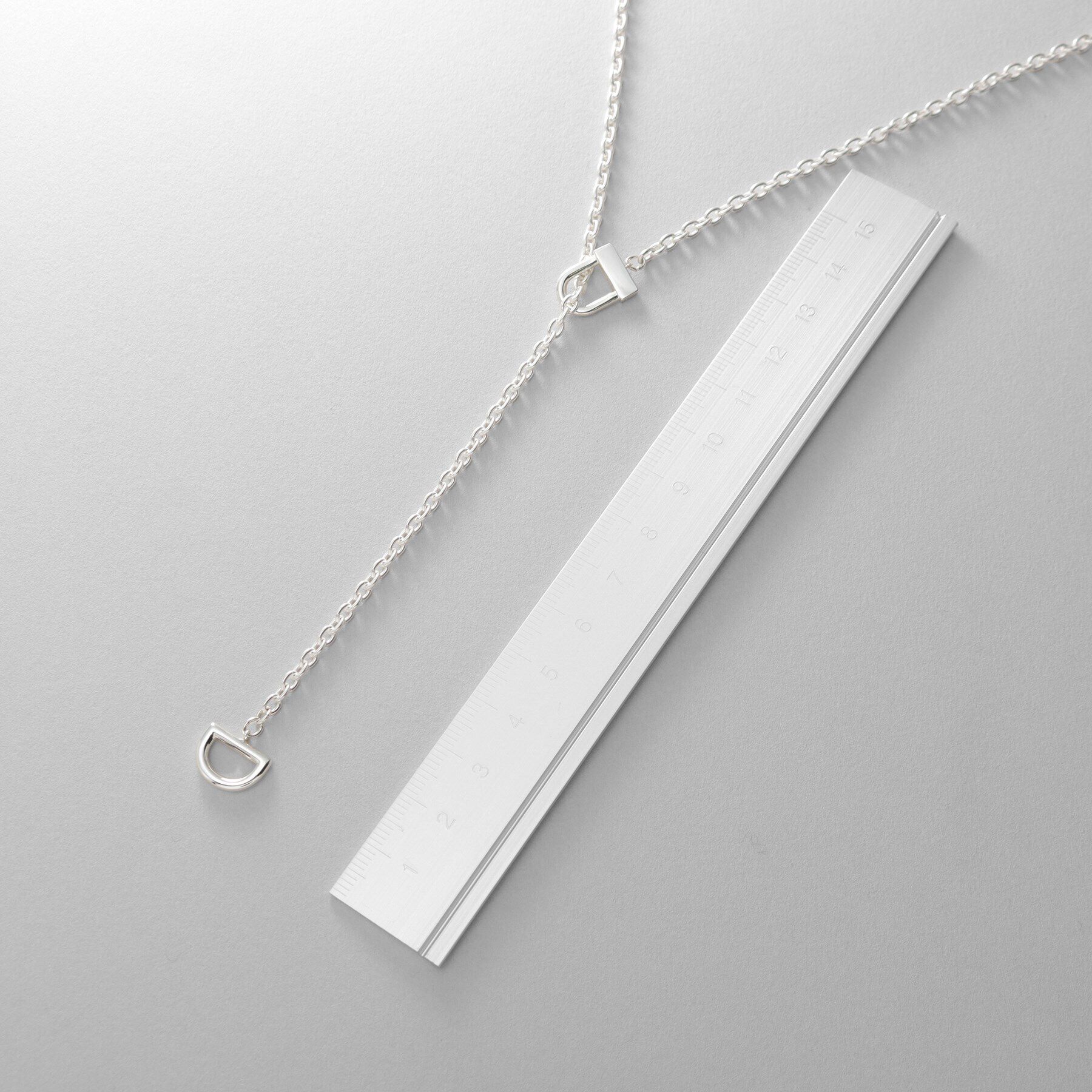 COCOSHNIK ONKITSCH「シルバー ロックモチーフ ラリエットネックレス」|ネックレス|