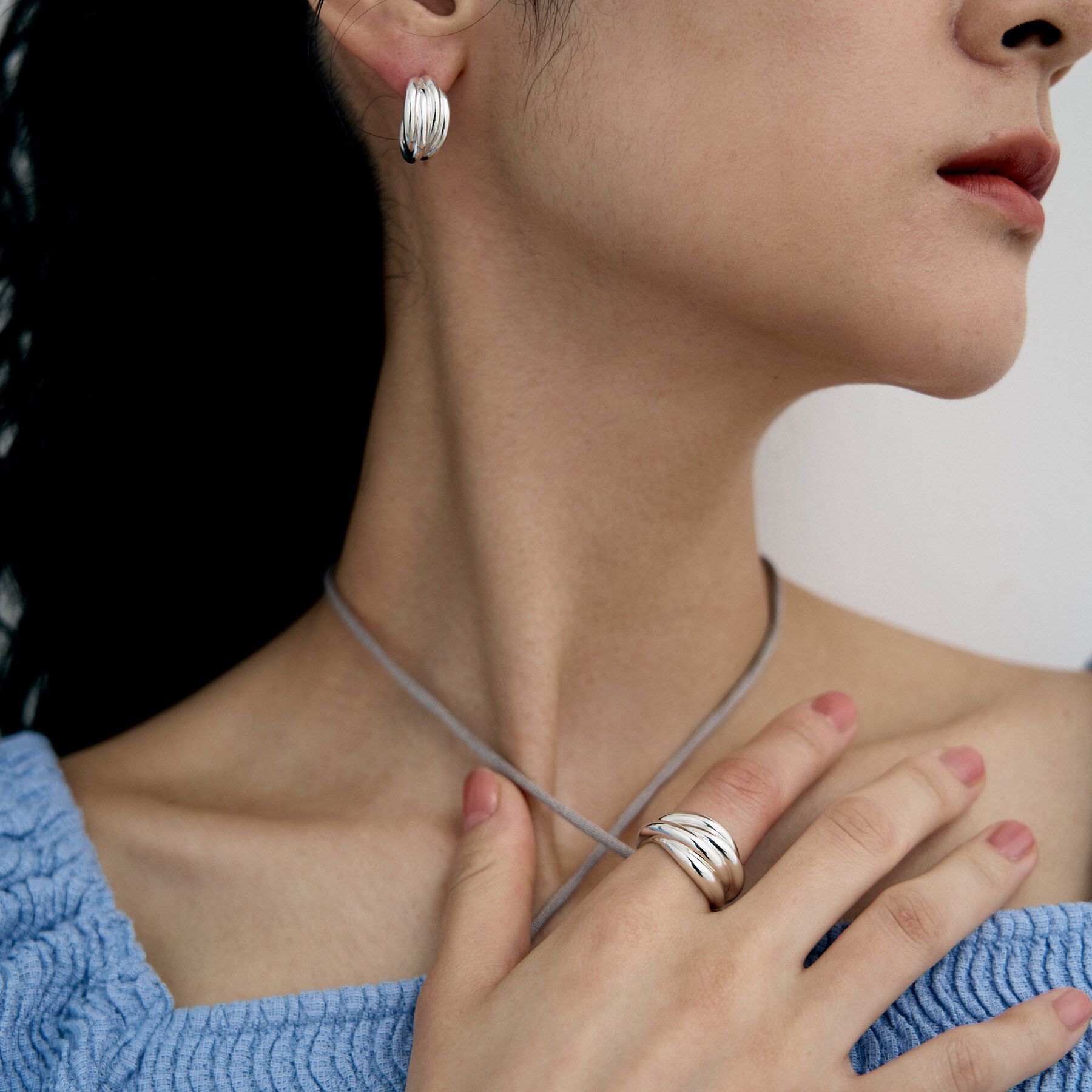 COCOSHNIK ONKITSCH「シルバー タングルドドームリング」|リング|