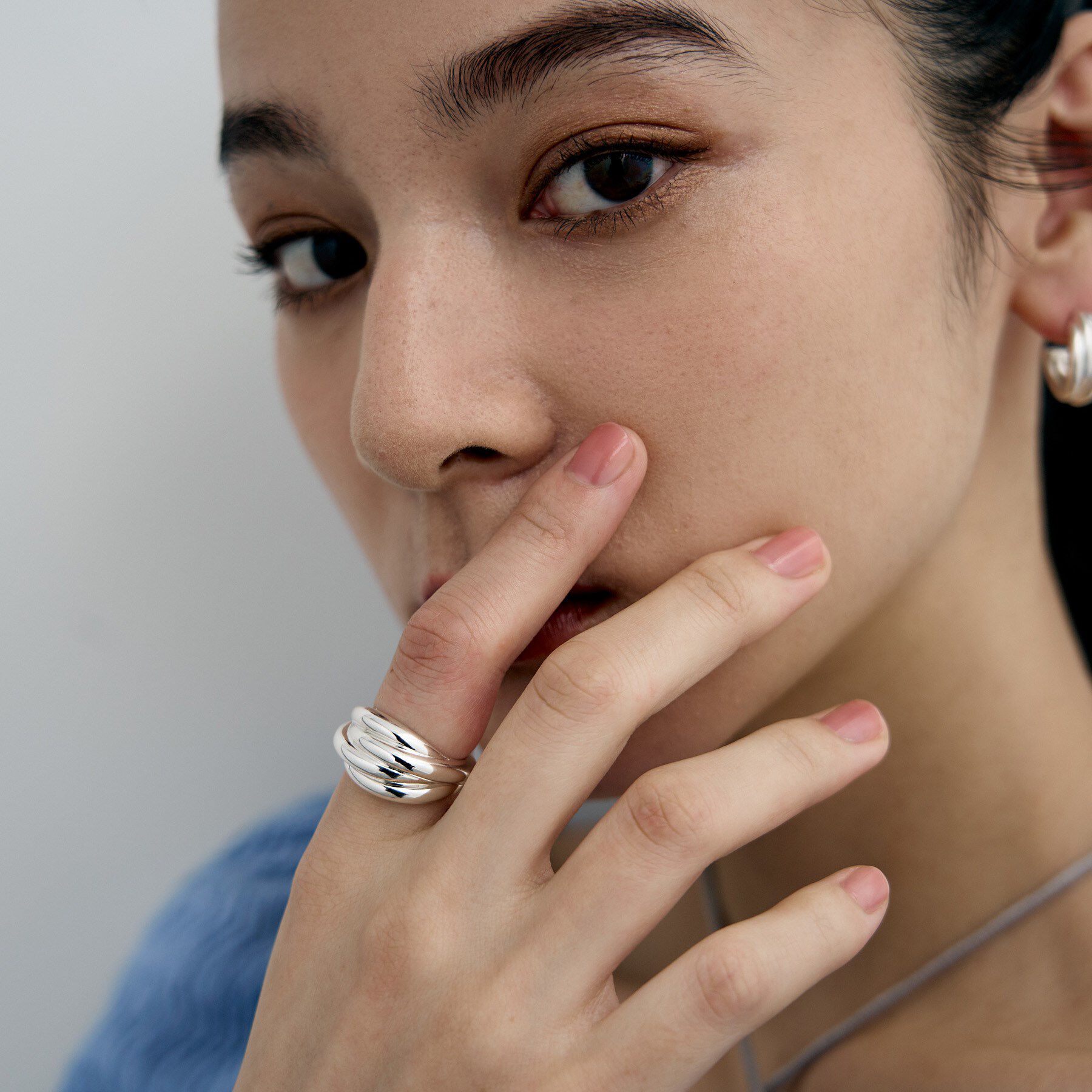 COCOSHNIK ONKITSCH「シルバー タングルドドームリング」|リング|