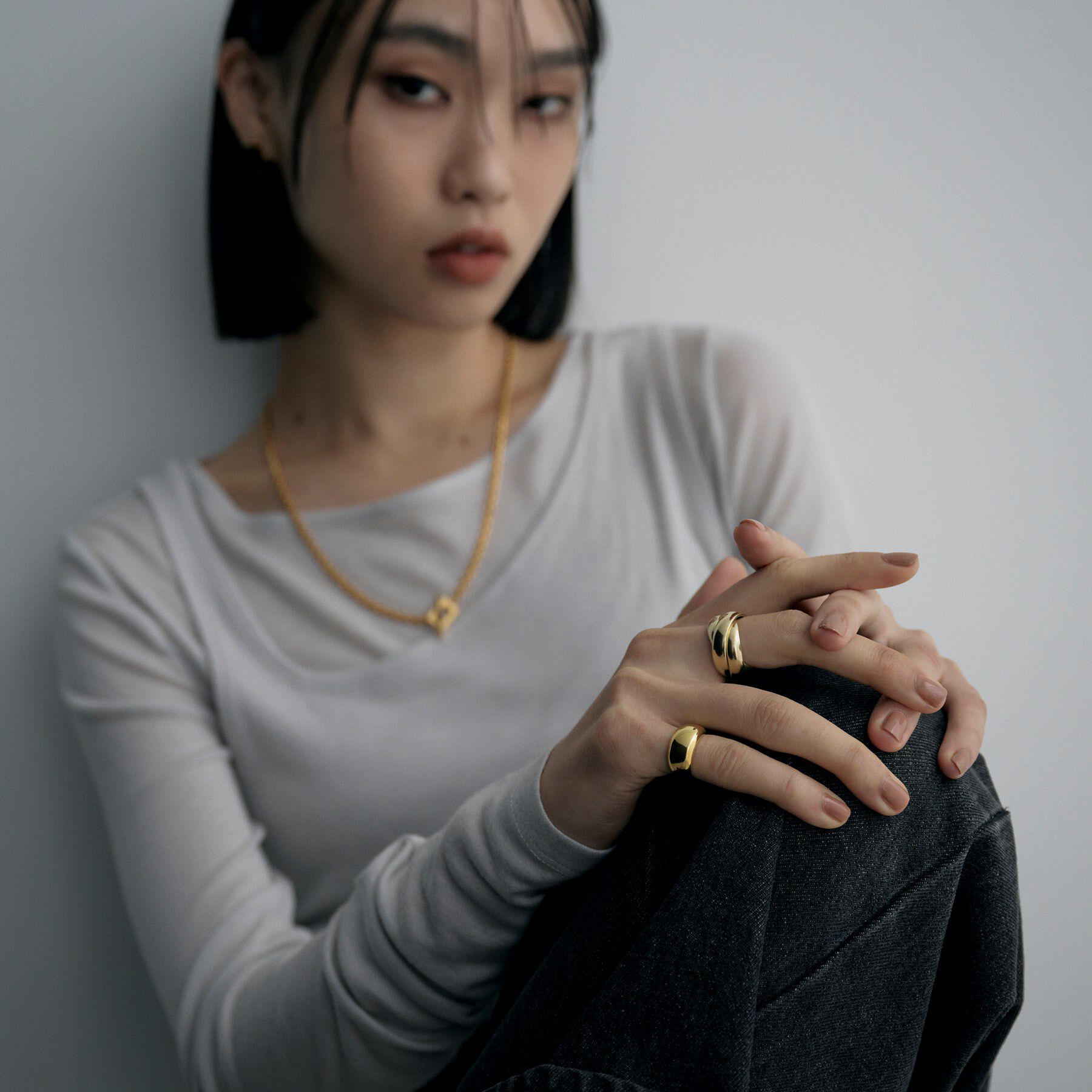 COCOSHNIK ONKITSCH「シルバー ドームピンキーリング GP」|リング|