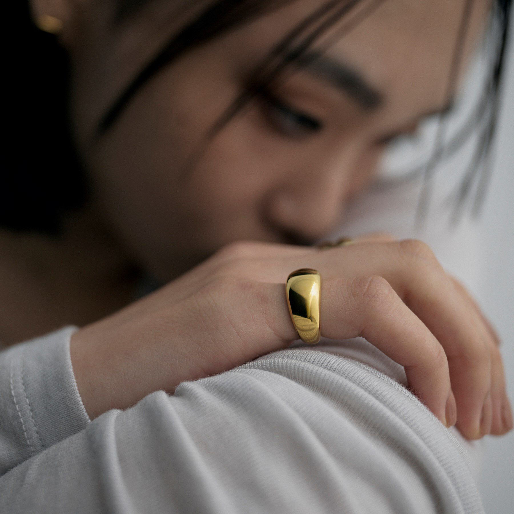 COCOSHNIK ONKITSCH「シルバー ドームピンキーリング GP」|リング|