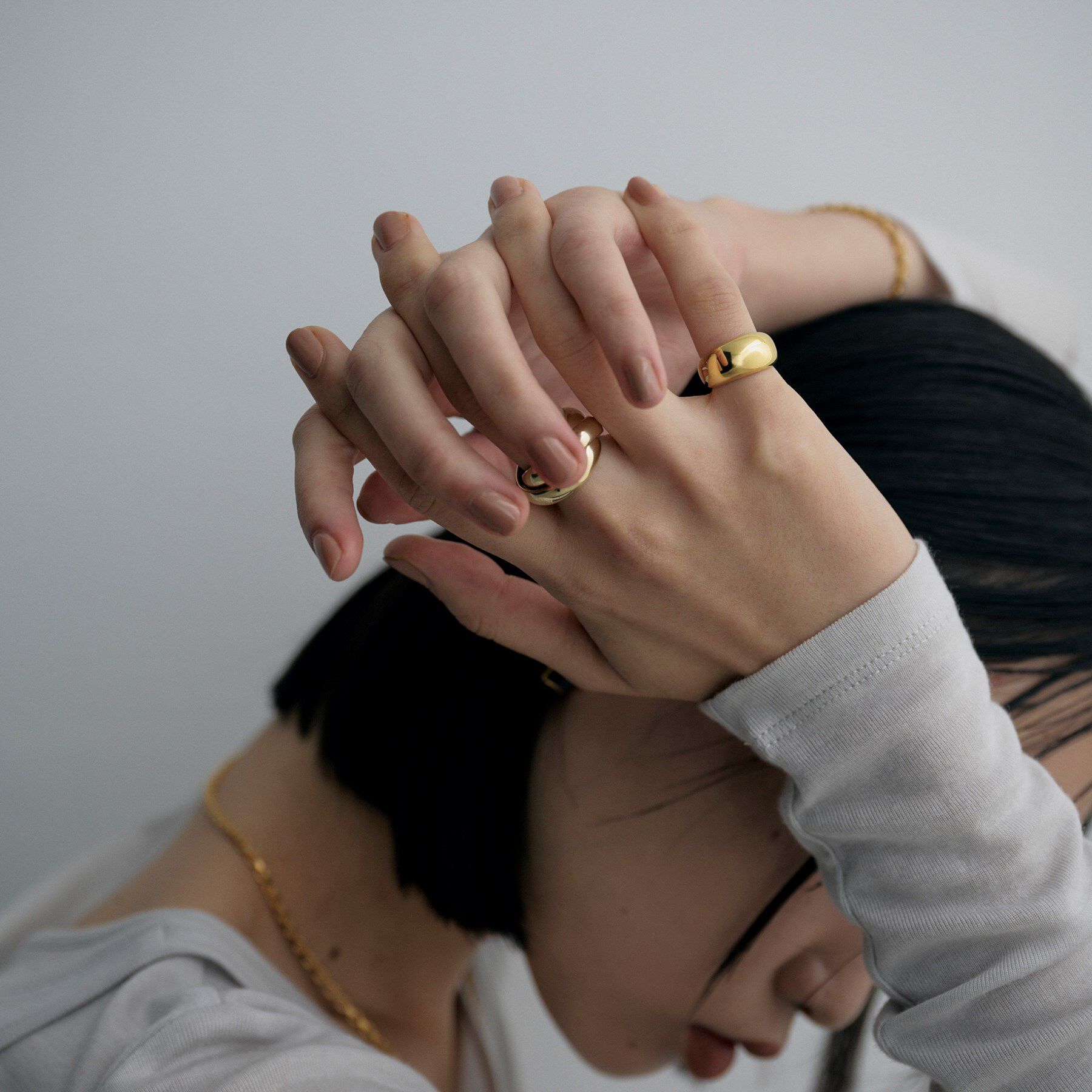 COCOSHNIK ONKITSCH「シルバー ドームピンキーリング GP」|リング|