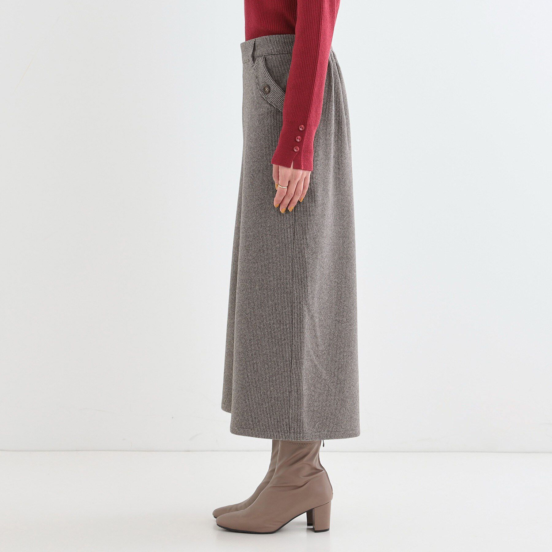 SHOO･LA･RUE「【S-LL】お尻や太ももをカバーしてくれる あったかガウチョパンツ」|その他|