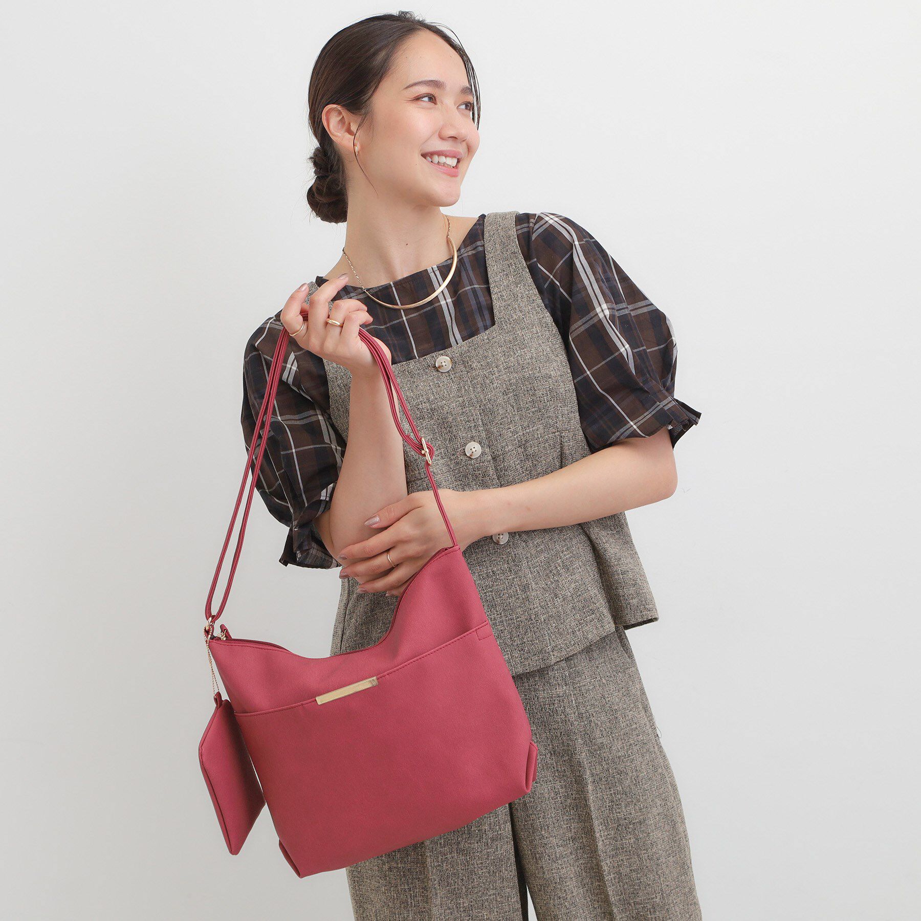 SHOO･LA･RUE「ダブルフェイスショルダーバッグ」|ショルダー・メッセンジャー|