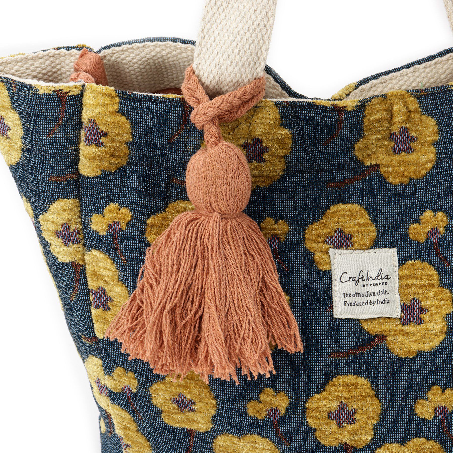 SHOO･LA･RUE「インド製ジャカードランチトートバッグ」|トートバッグ|