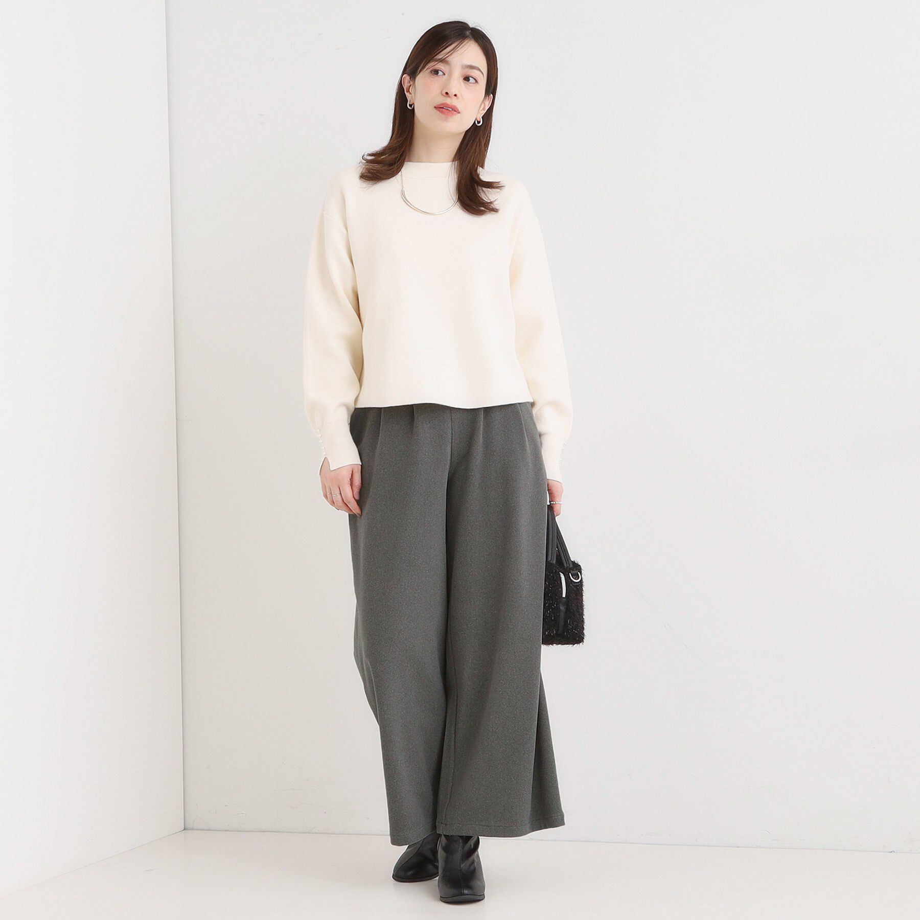 SHOO･LA･RUE「【着丈選べる/きっと虜になる】あったかもちもち ワイドパンツ」|その他|