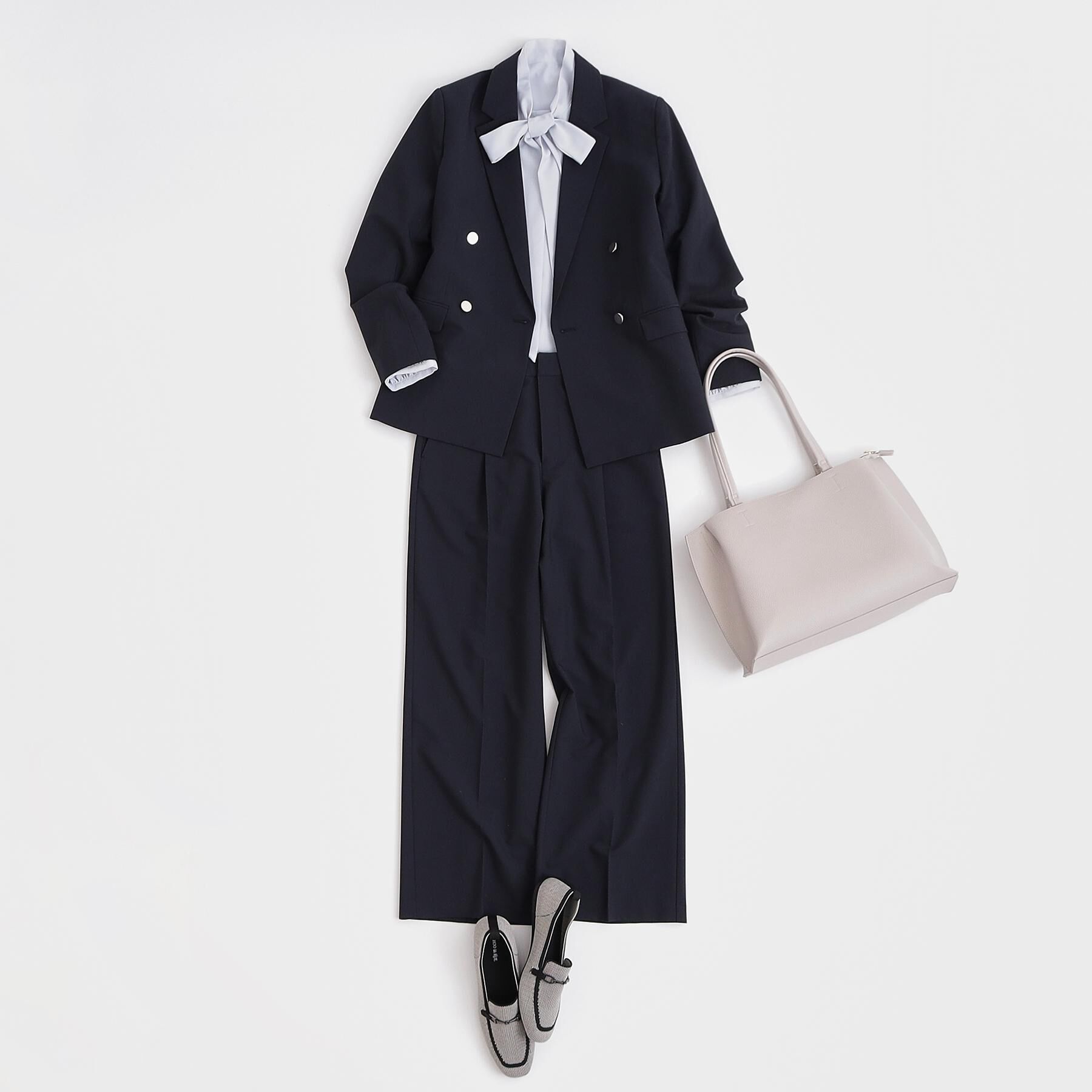 SHOO･LA･RUE「【洗濯機可/セットアップ可】サラっと軽やか ワイドストレートパンツ」|その他|