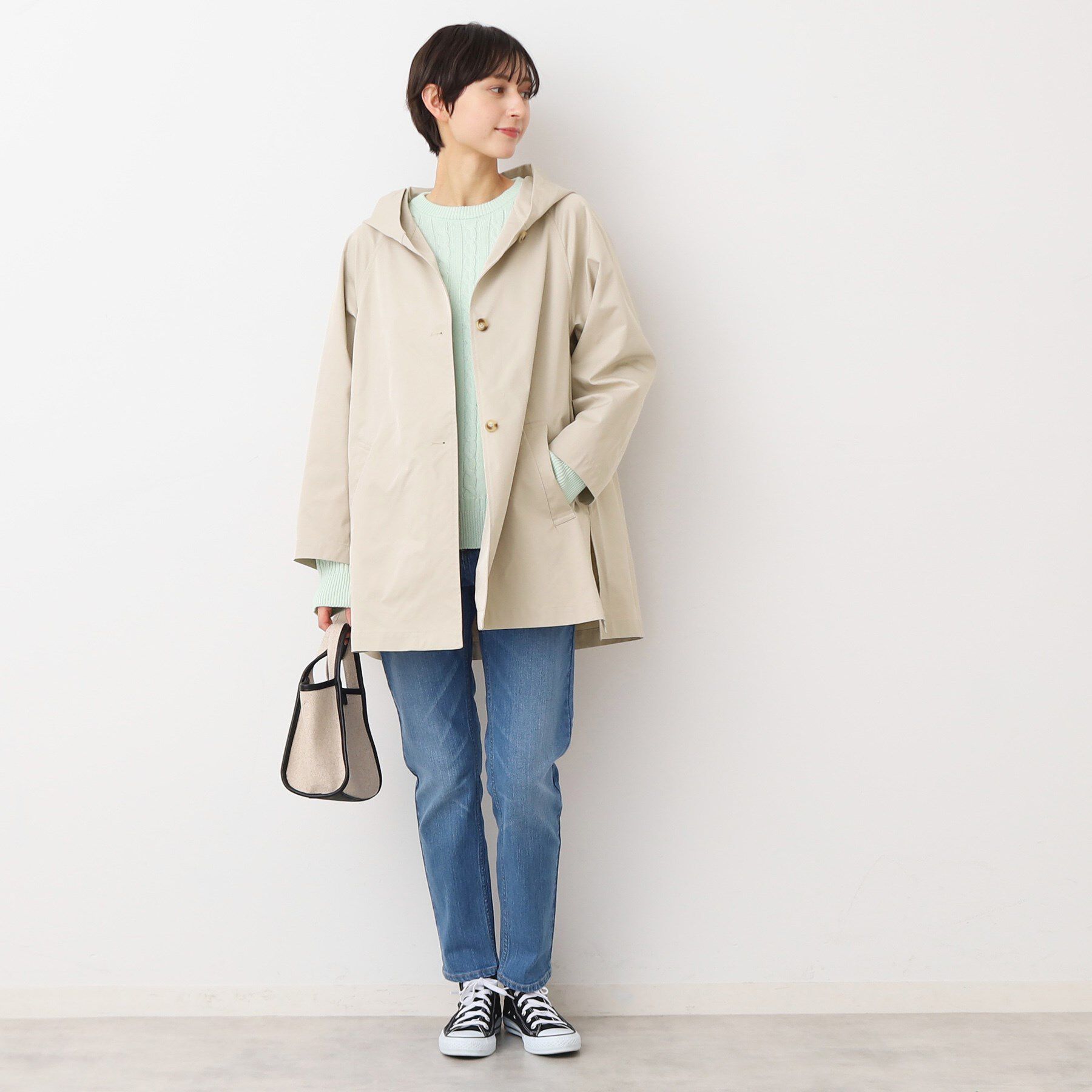 Dessin「【洗える】フーデッドハーフコート（S～L）」|その他|