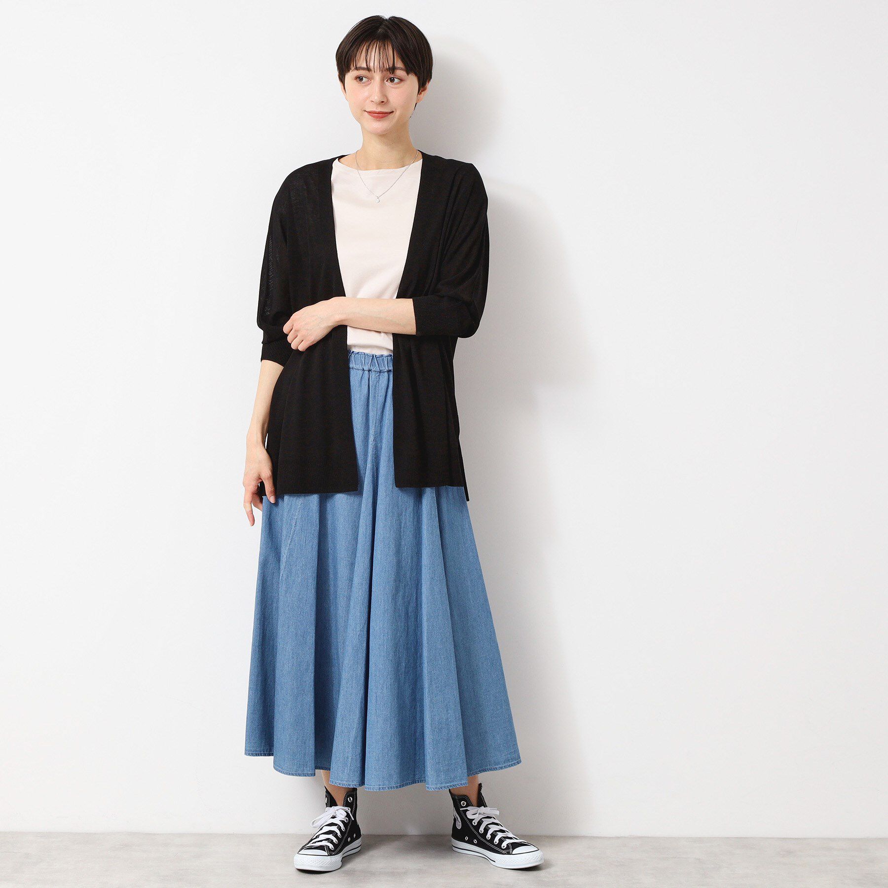 Dessin「【接触冷感・洗える】ドルマンスリーブひんやりカーディガン（S～L）」|カーディガン|