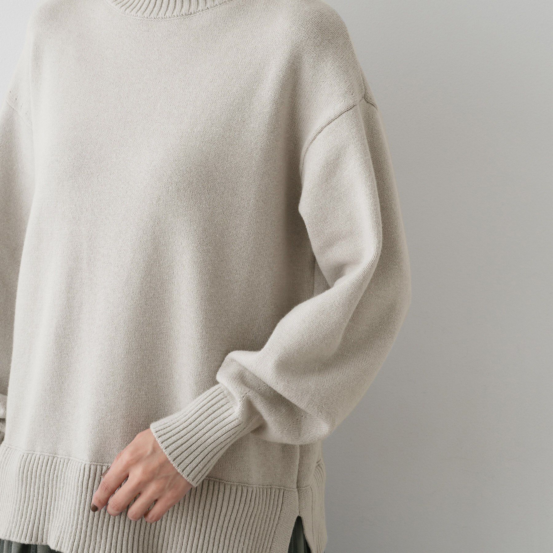 Dessin「【洗える】ニットチュールドッキングワンピース」|ワンピース|