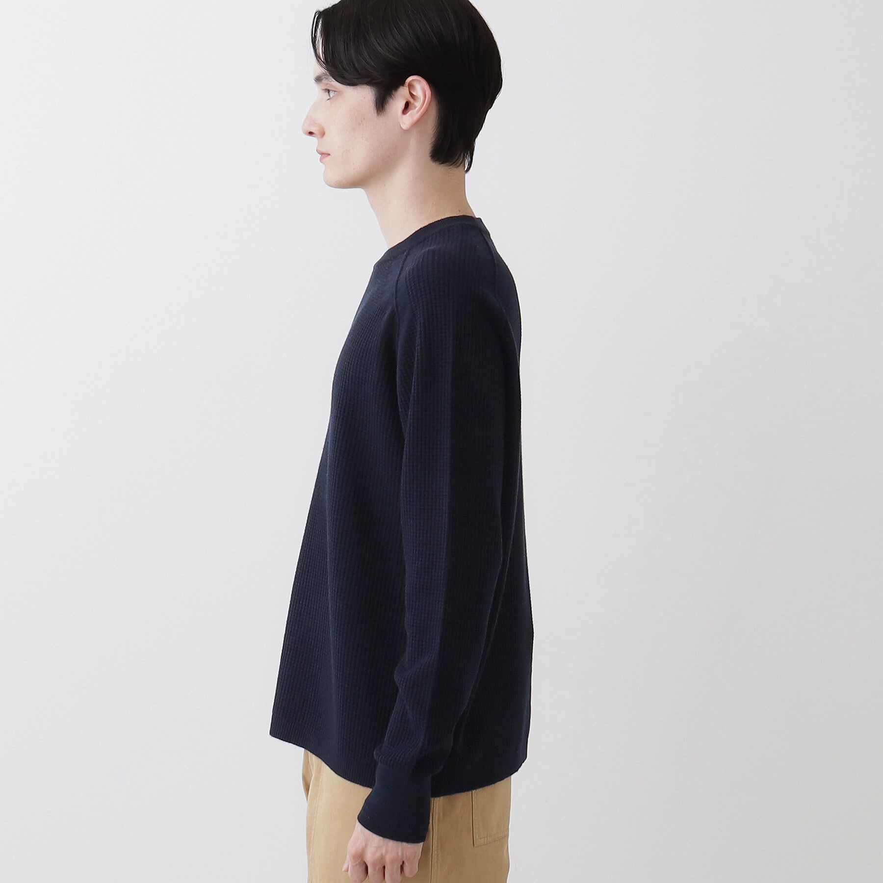 Dessin「【洗える】コットンカシミヤワッフルプルオーバー」|ニット・セーター|