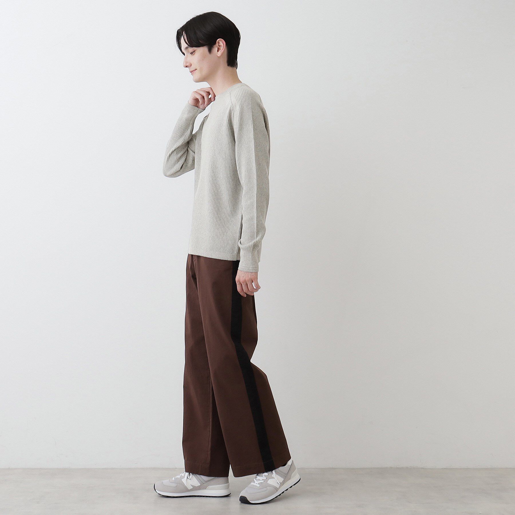 Dessin「【洗える】コットンカシミヤワッフルプルオーバー」|ニット・セーター|