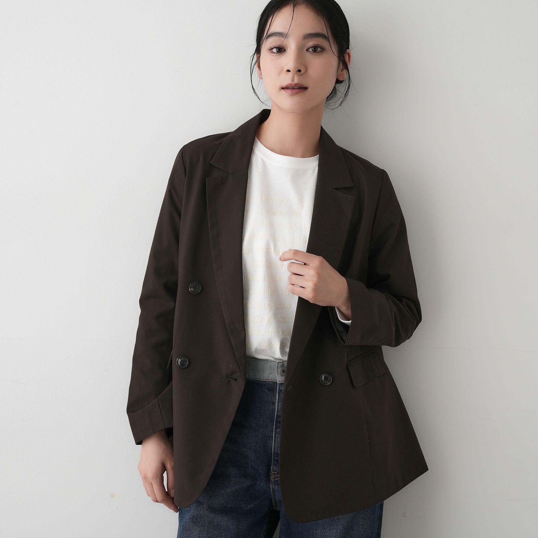 Dessin「【洗える】ダブルブレストジャケット」|テーラードジャケット|