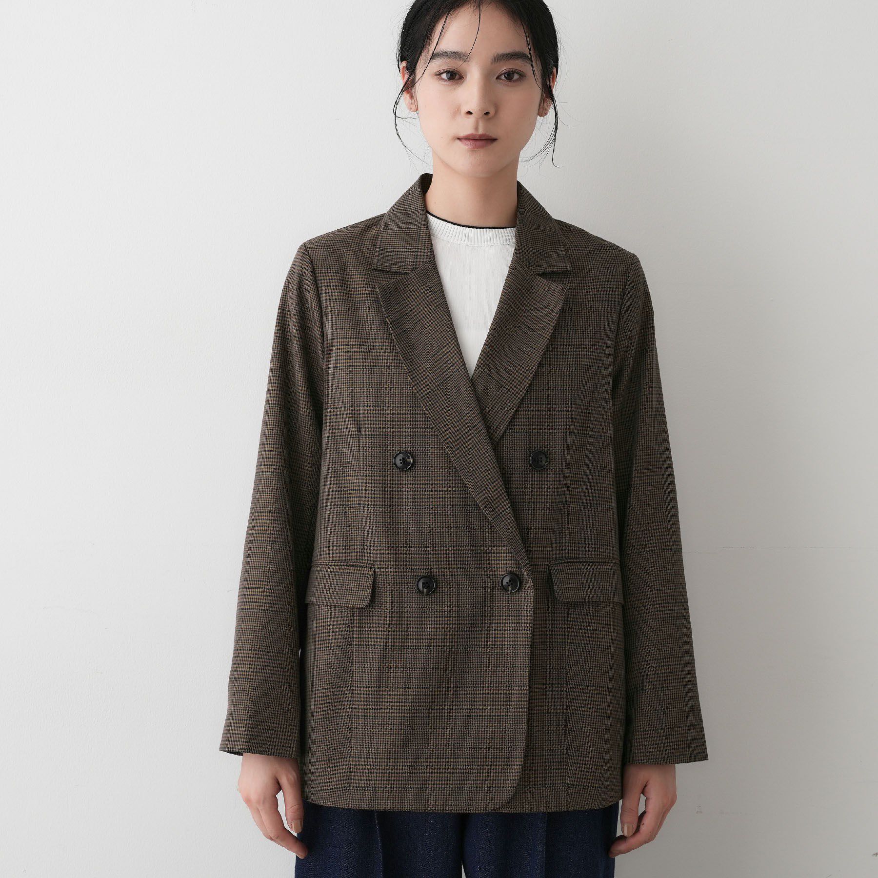 Dessin「【洗える】ダブルブレストジャケット」|テーラードジャケット|