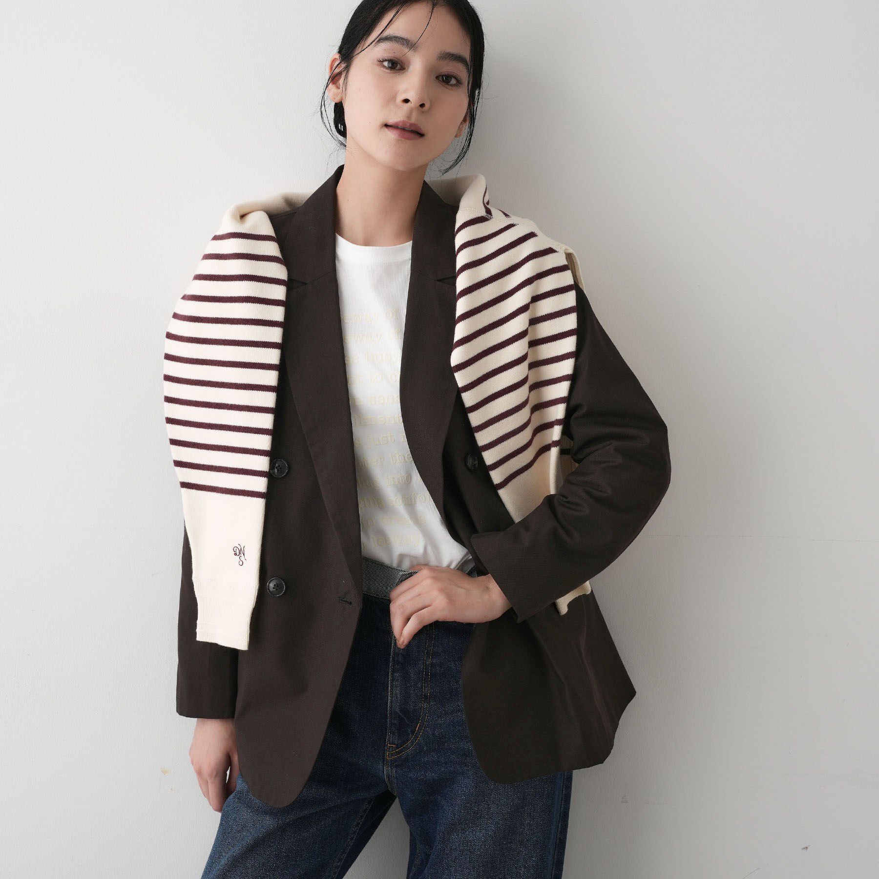 Dessin「【洗える】ダブルブレストジャケット」|テーラードジャケット|