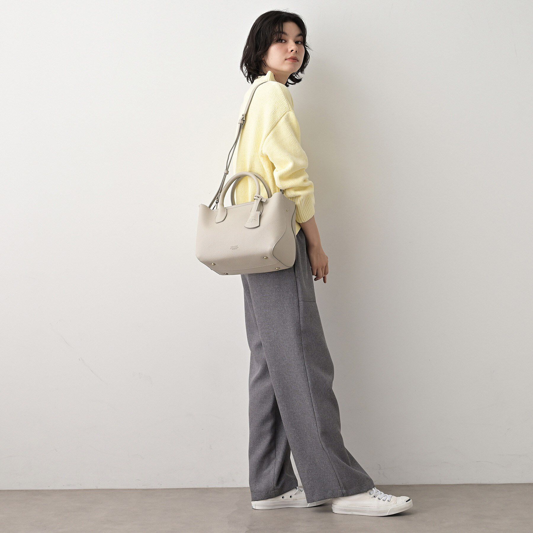 Dessin「【2WAY】シュリンク合皮トートバッグ」|トートバッグ|