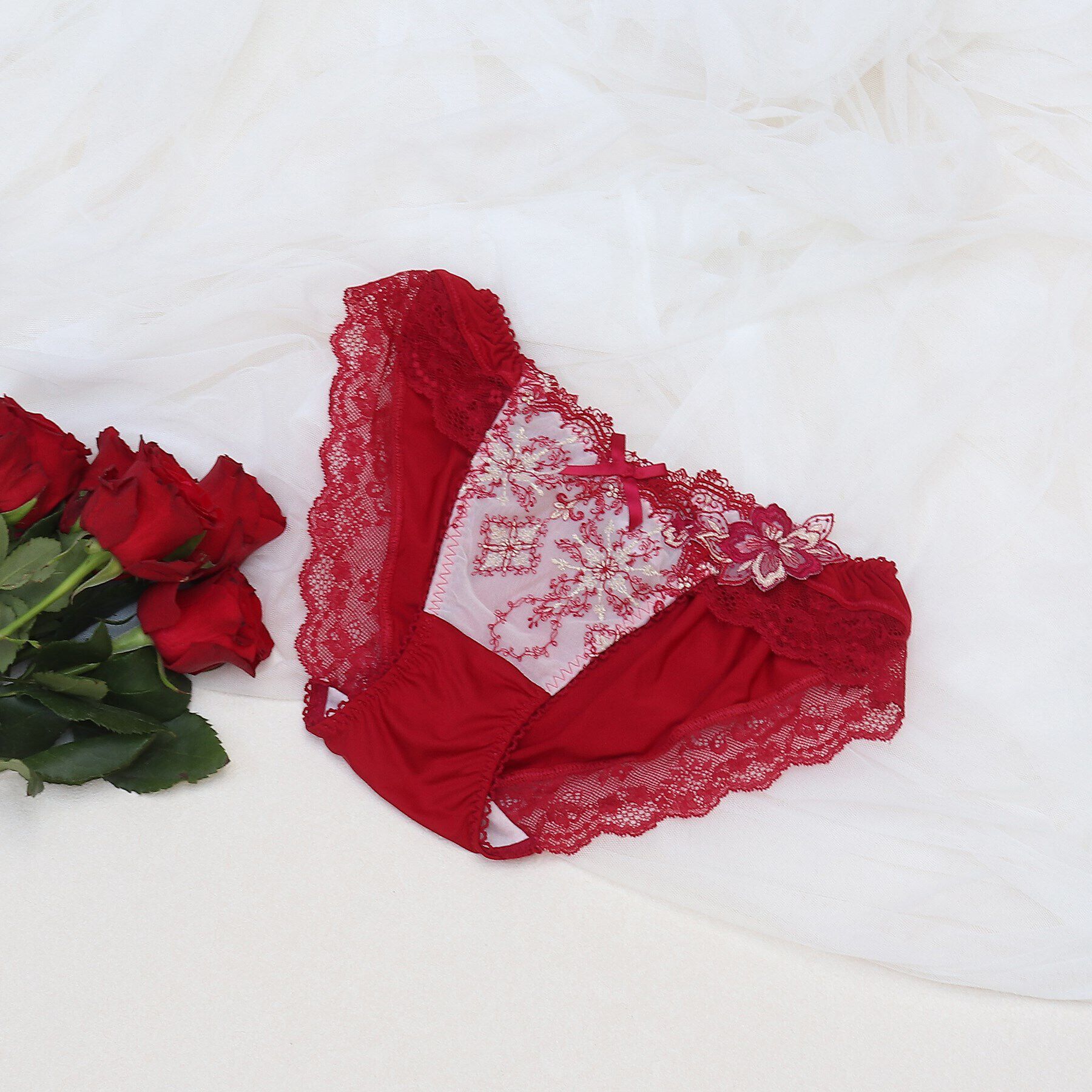 Risa Magli「◆ファビエンヌ ノーマルショーツ」|インナー|レッド(060)