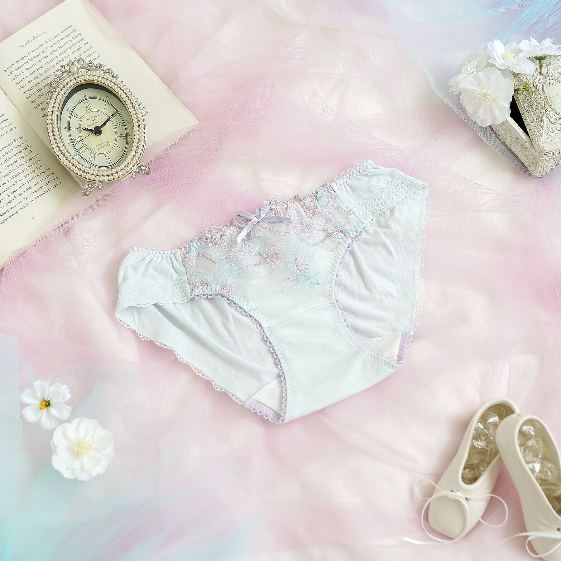 Risa Magli「ウラリー サニタリーショーツ」|インナー|ブルー(092)