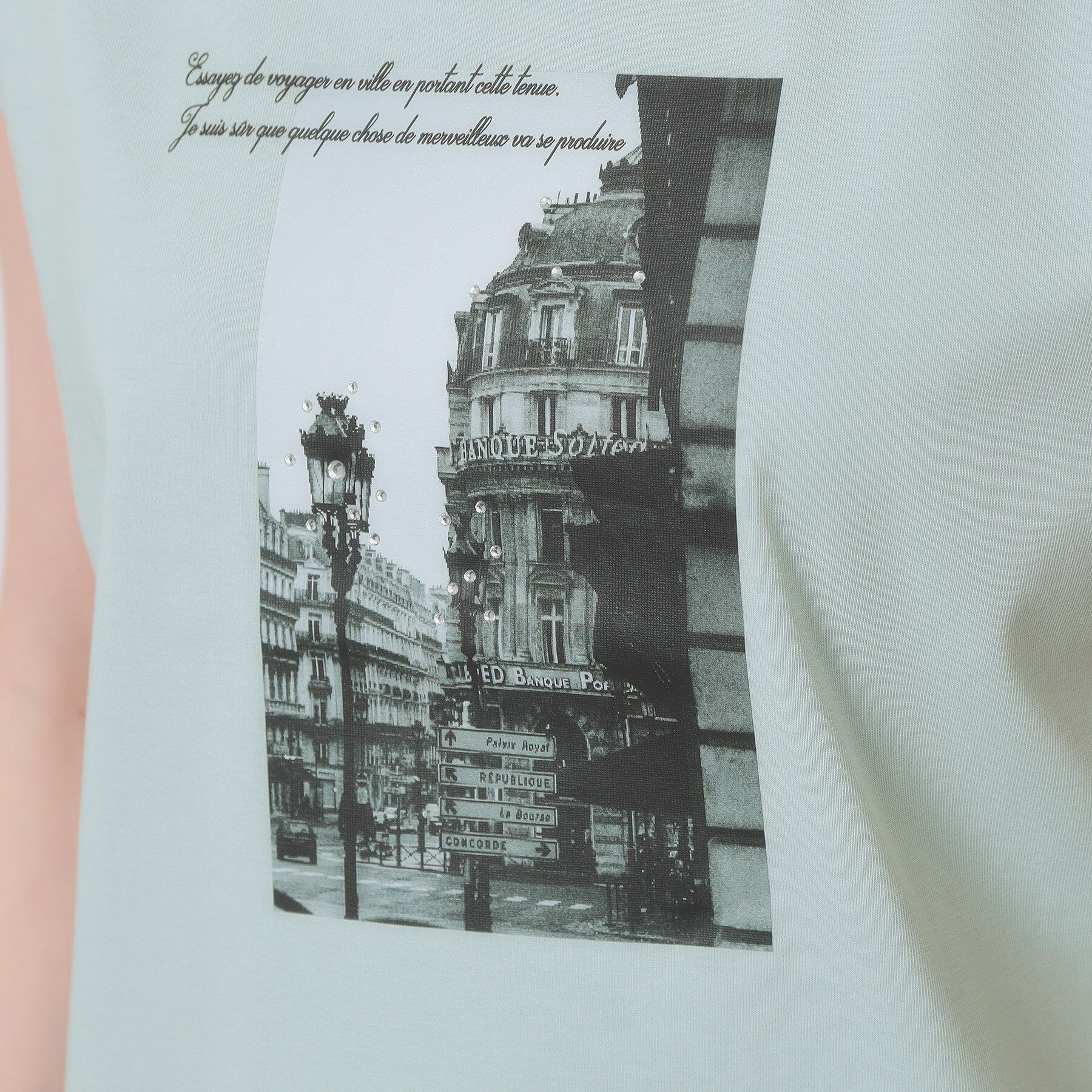 ITS&rsquo;DEMO「【手洗い可】フォトフレンチTシャツ」|Tシャツ・カットソー|