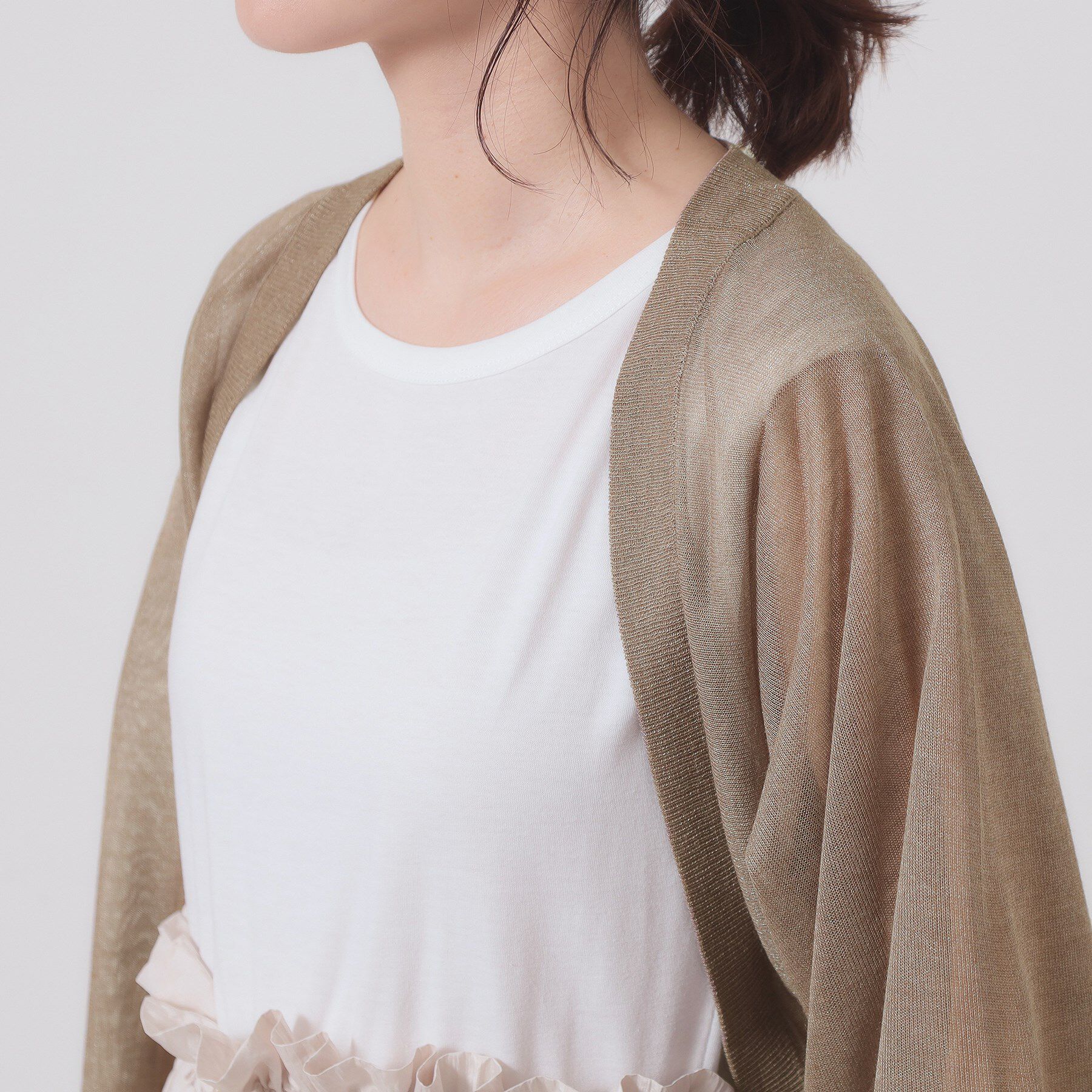 ITS&rsquo;DEMO「【定番人気／手洗い可】ラメボレロ」|カーディガン|