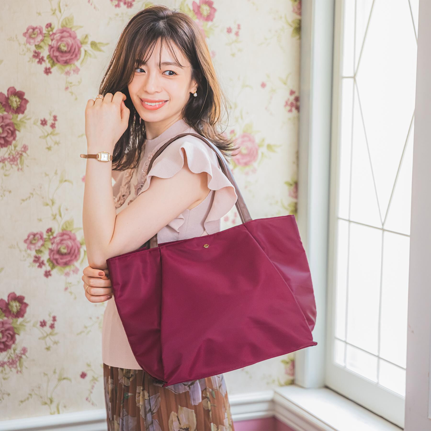 ITS&rsquo;DEMO「【12ポケット／PC対応】合皮コンビA4トート」|トートバッグ|