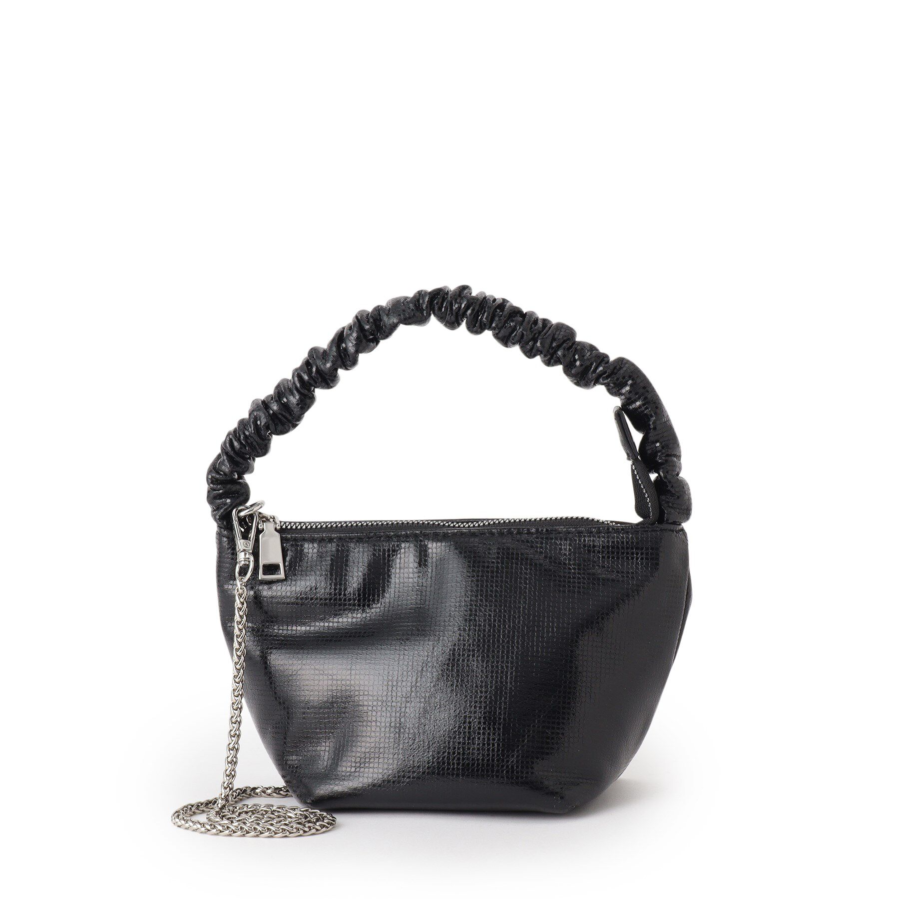 ESPERANZA「ギャザーハンドルメタリックミニショルダー」|ショルダー・メッセンジャー|ブラック(019)