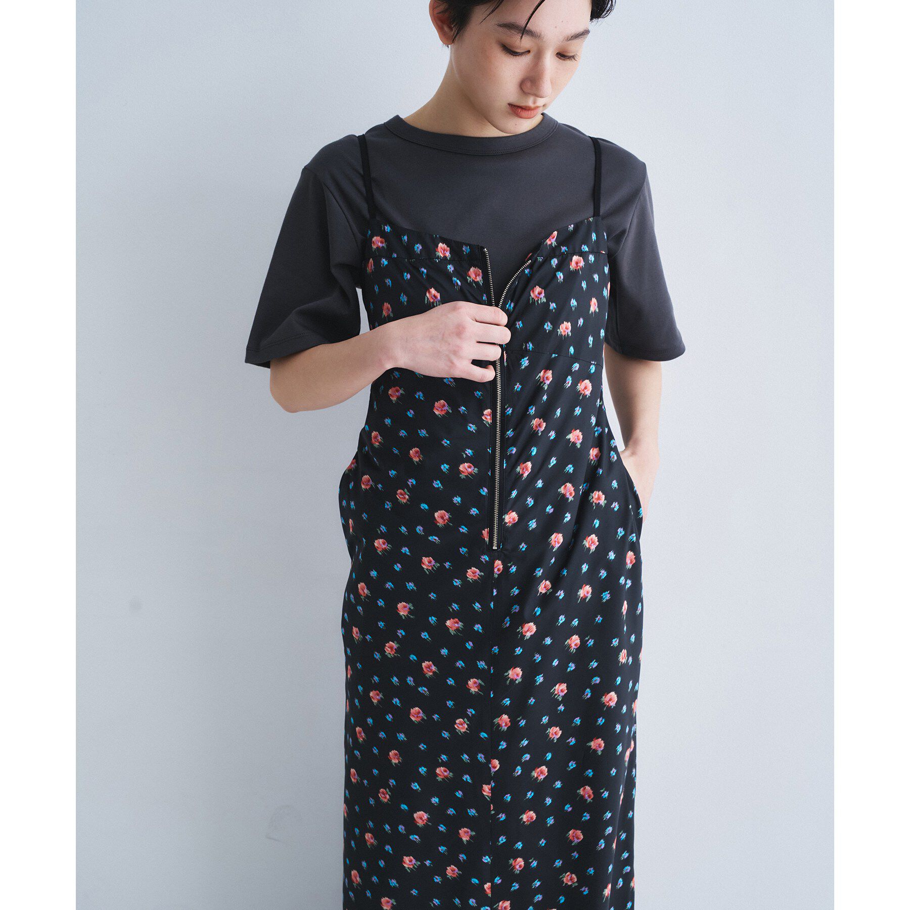 CODE A「flower cami dress」|ワンピース|