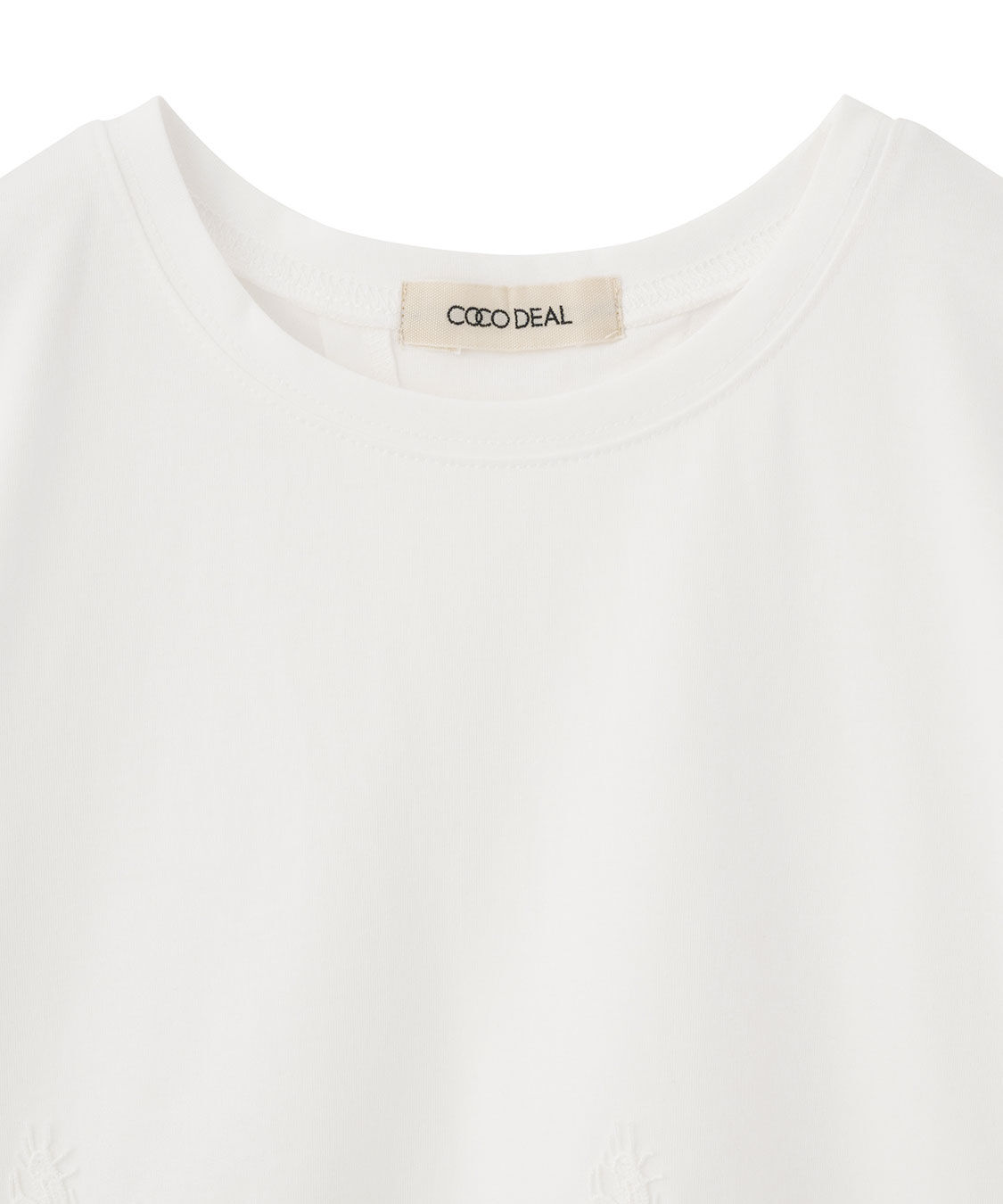COCO DEAL「レースドッキングTシャツ」|Tシャツ・カットソー|