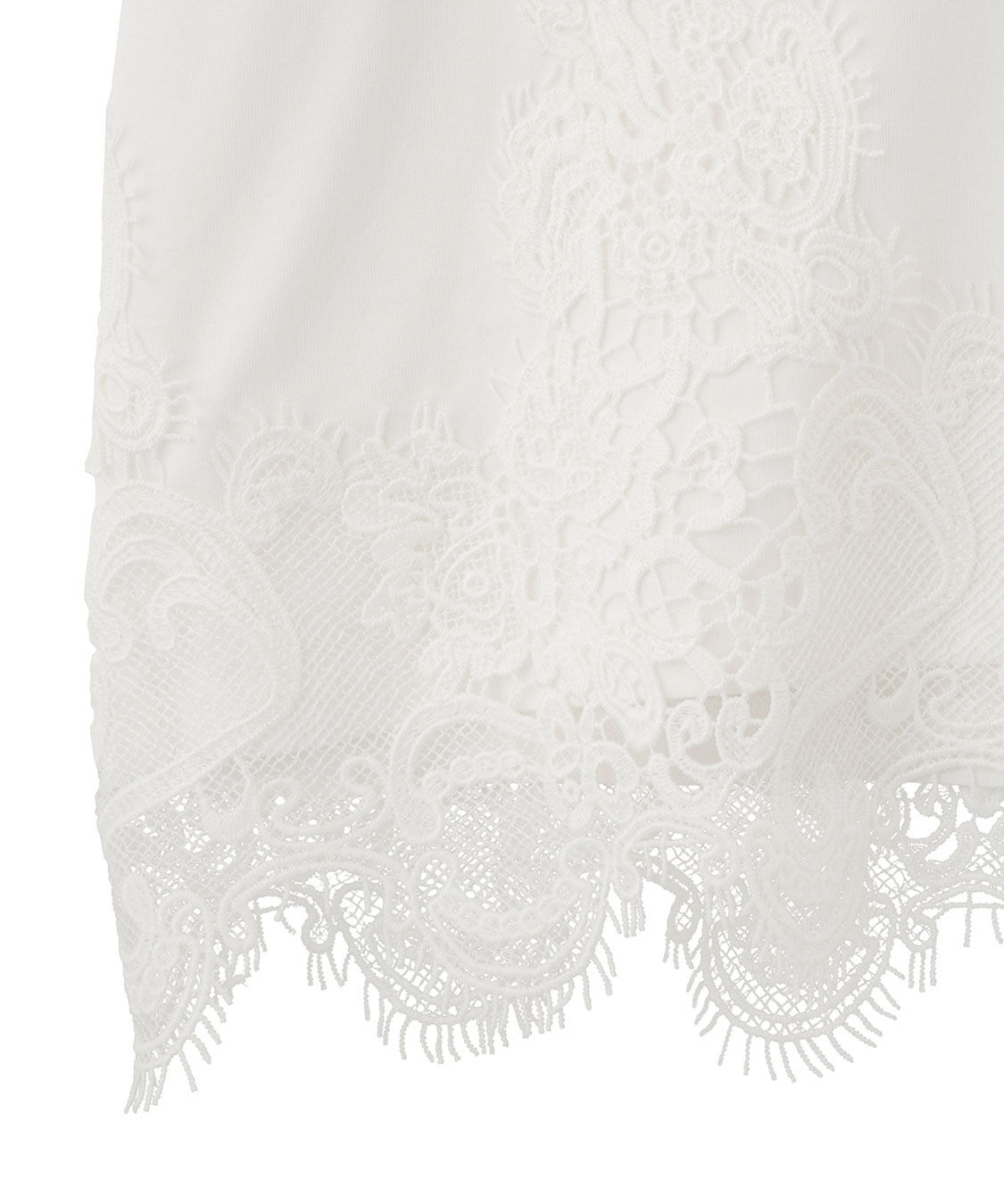 COCO DEAL「レースドッキングTシャツ」|Tシャツ・カットソー|