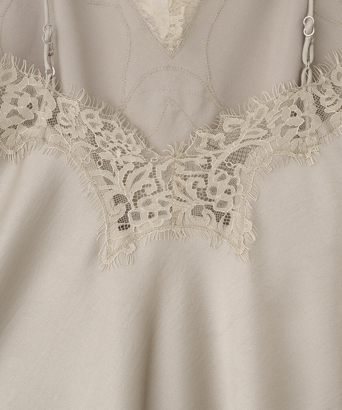 COCO DEAL「レーストリムサテンキャミソール」|キャミソール|