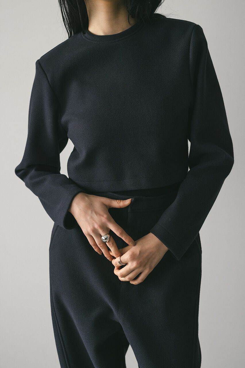 STYLEMIXER「ストレッチメルトンショートトップ」|シャツ・ブラウス|