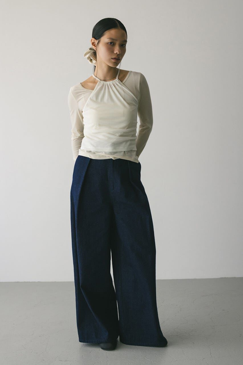 STYLEMIXER「2ピースホルターベロアトップ」|Tシャツ・カットソー|IVOY3