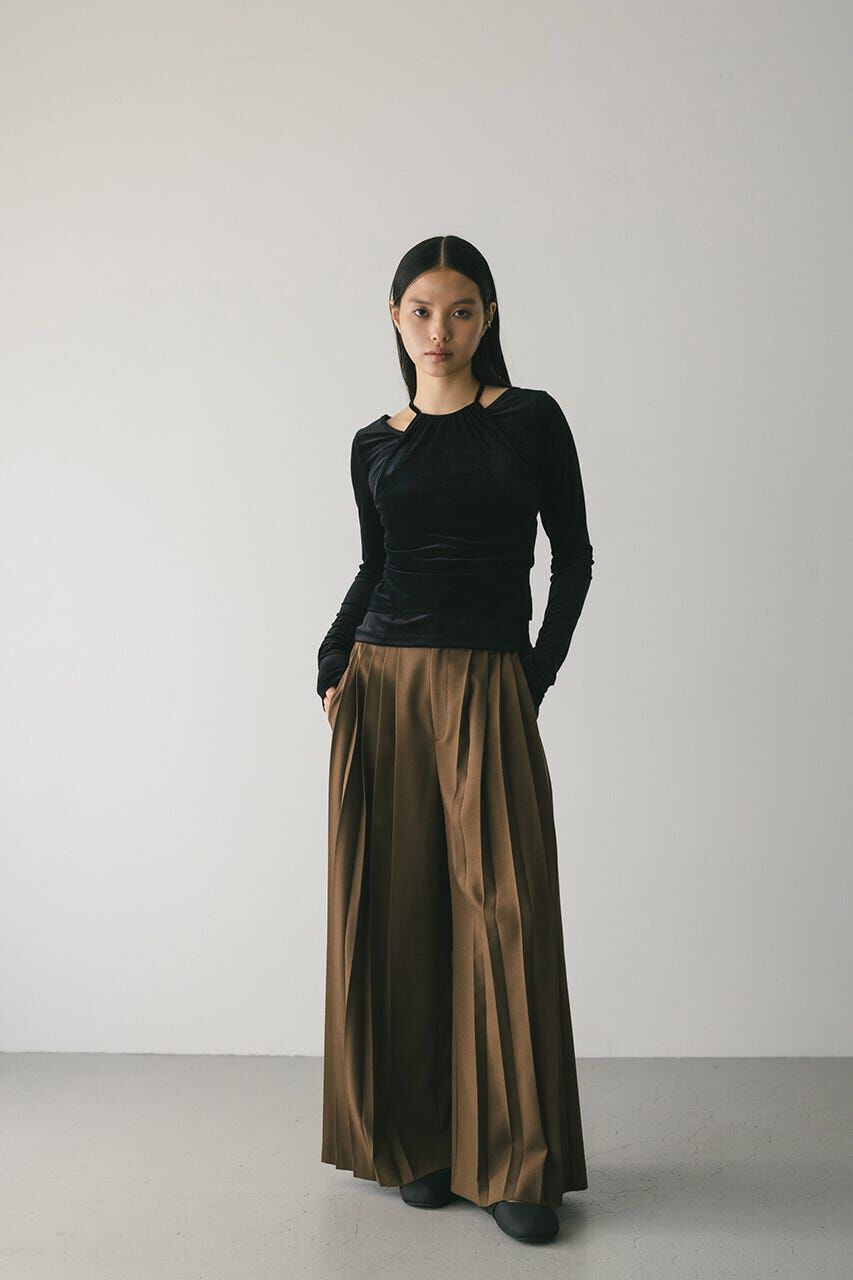 STYLEMIXER「2ピースホルターベロアトップ」|Tシャツ・カットソー|