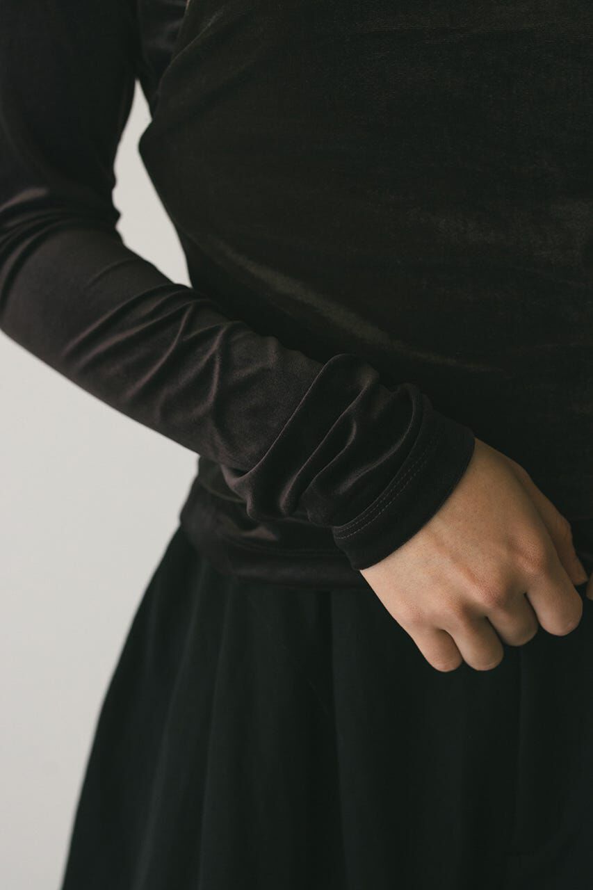 STYLEMIXER「2ピースホルターベロアトップ」|Tシャツ・カットソー|