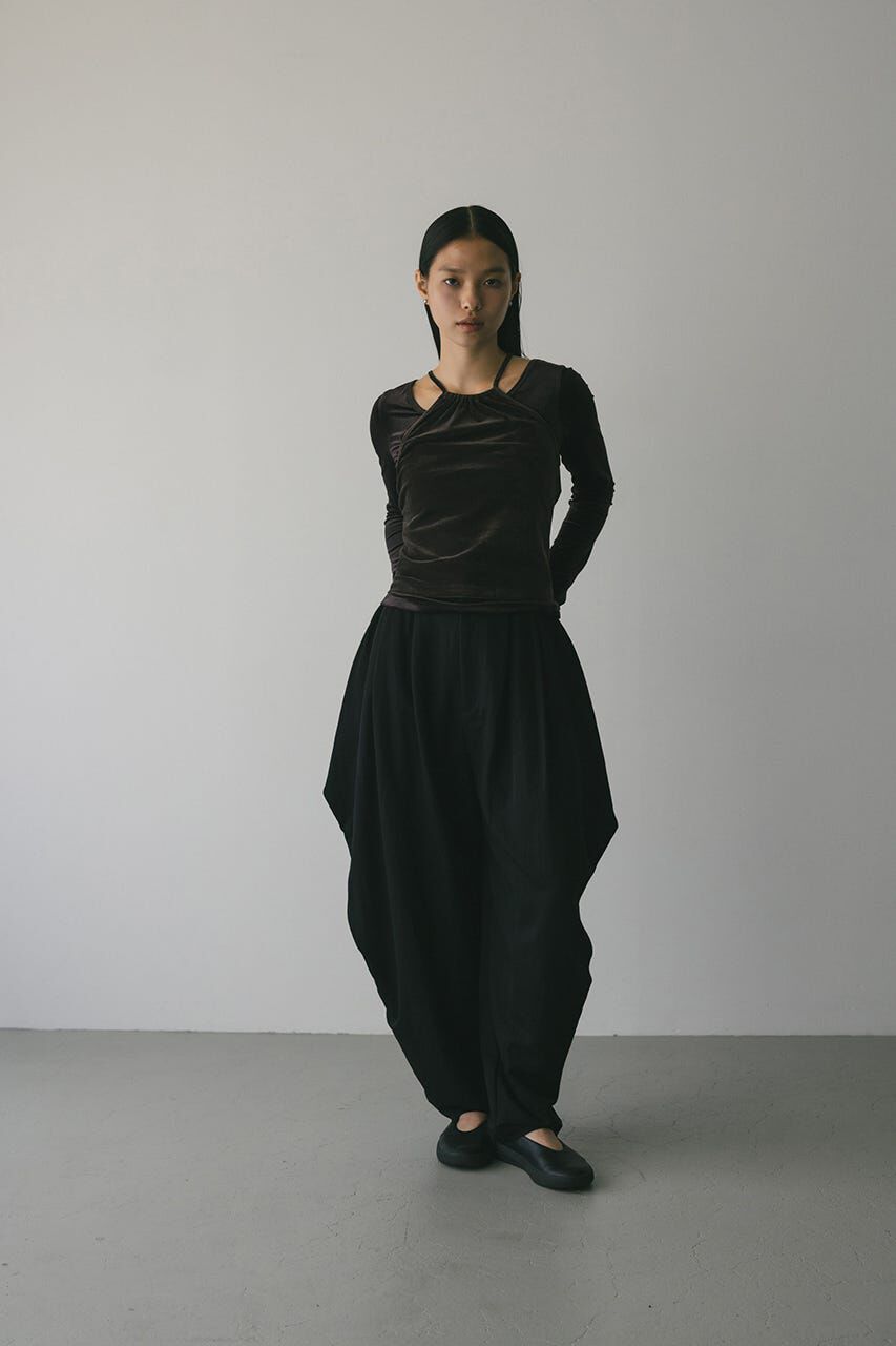 STYLEMIXER「2ピースホルターベロアトップ」|Tシャツ・カットソー|